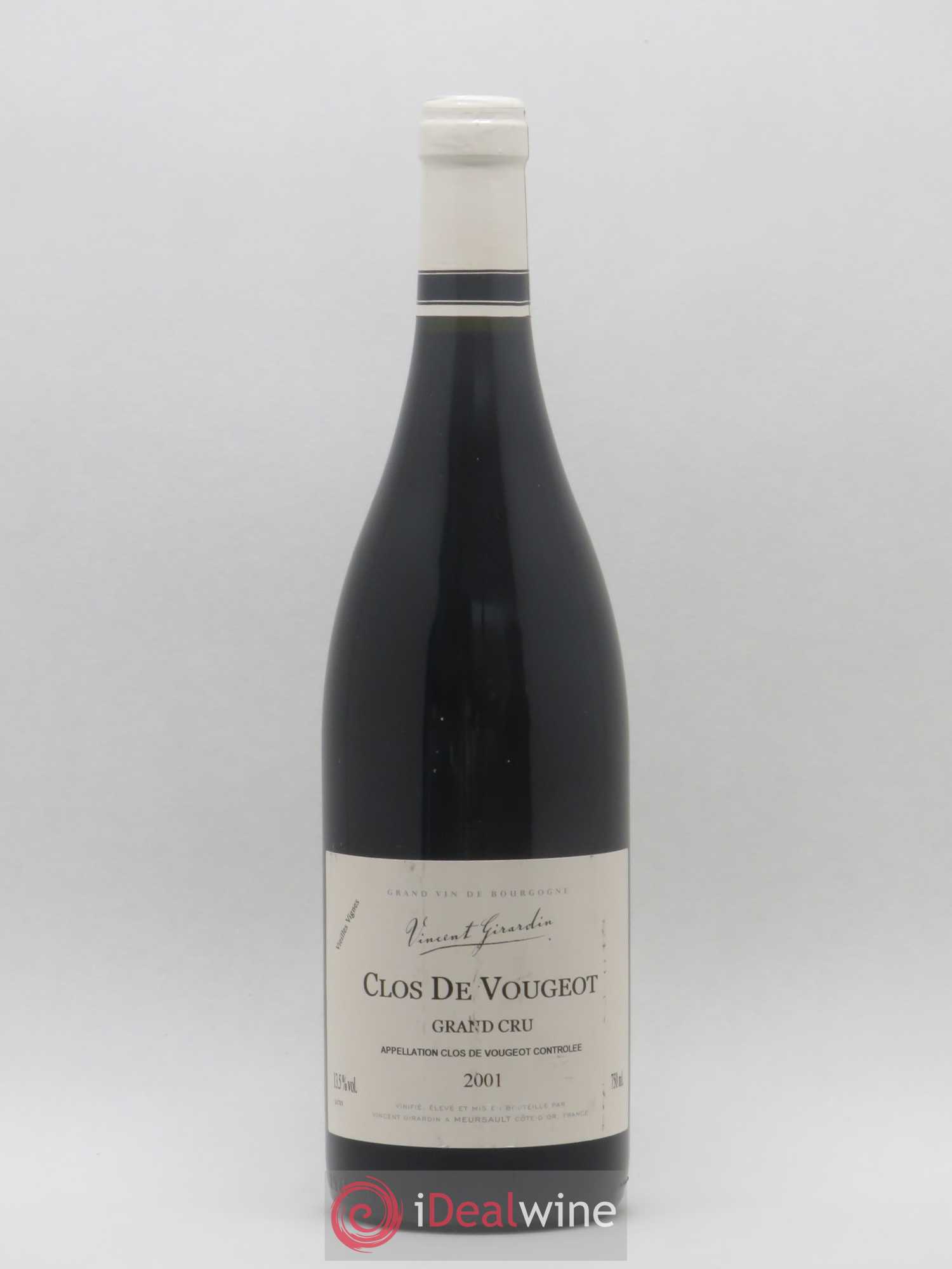 Clos de Vougeot Grand Cru Vieilles Vignes Vincent Girardin 2001 - Lot de 1 bouteille - 0