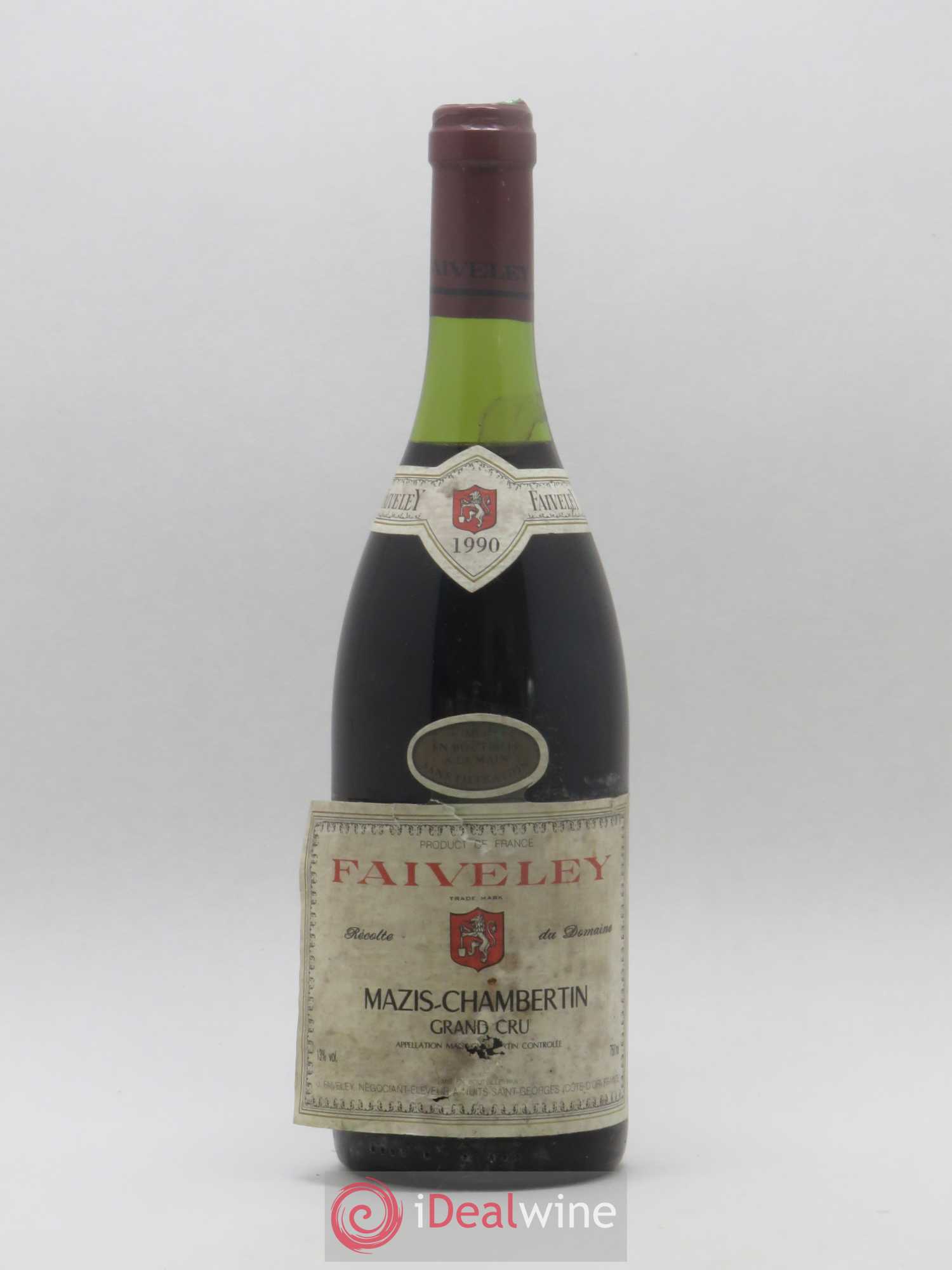 Mazis-Chambertin Grand Cru Faiveley 1990 - Lot de 1 bouteille - 0
