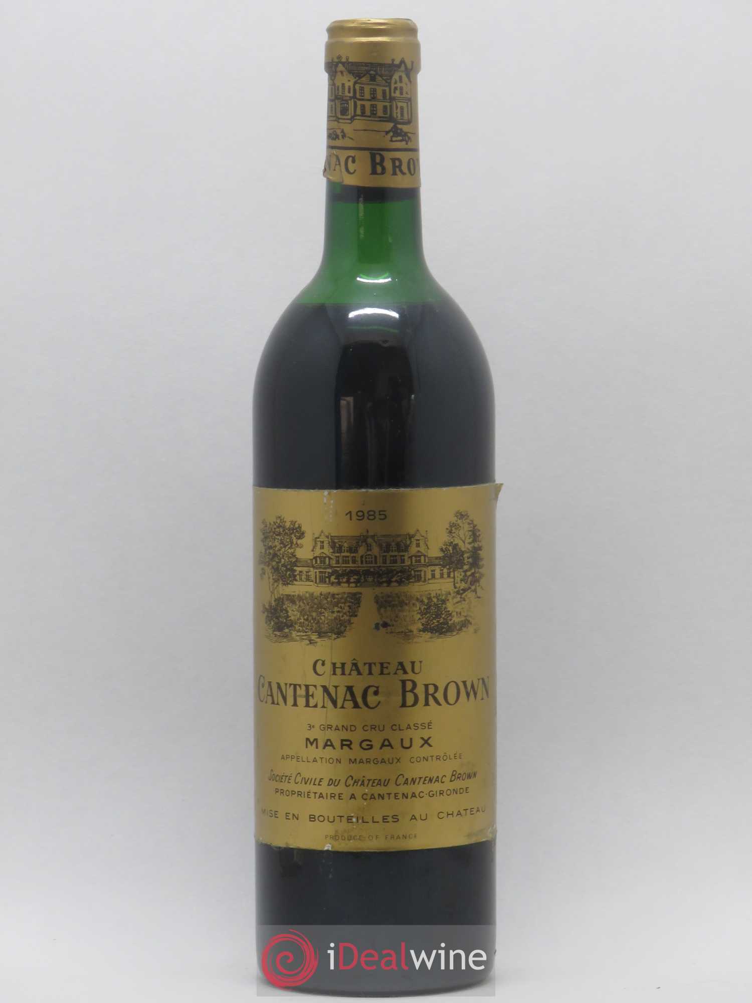 Château Cantenac Brown 3ème Grand Cru Classé 1985 - Lot de 1 bouteille - 0