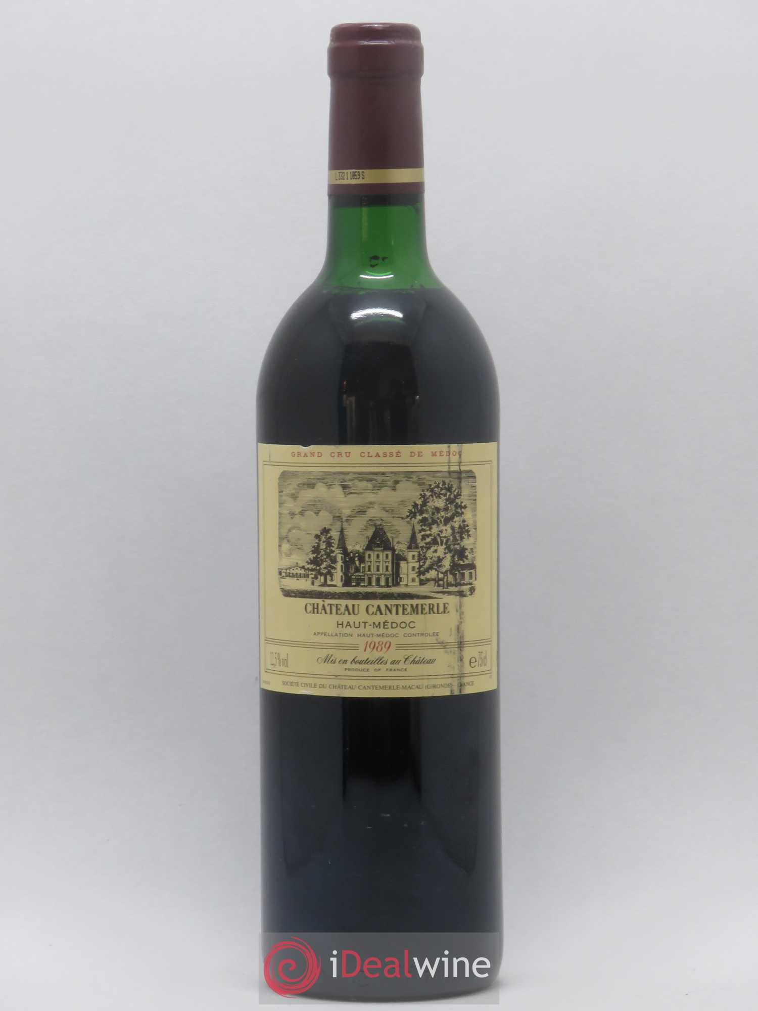Château Cantemerle 5ème Grand Cru Classé 1989 - Lot de 1 bouteille - 0