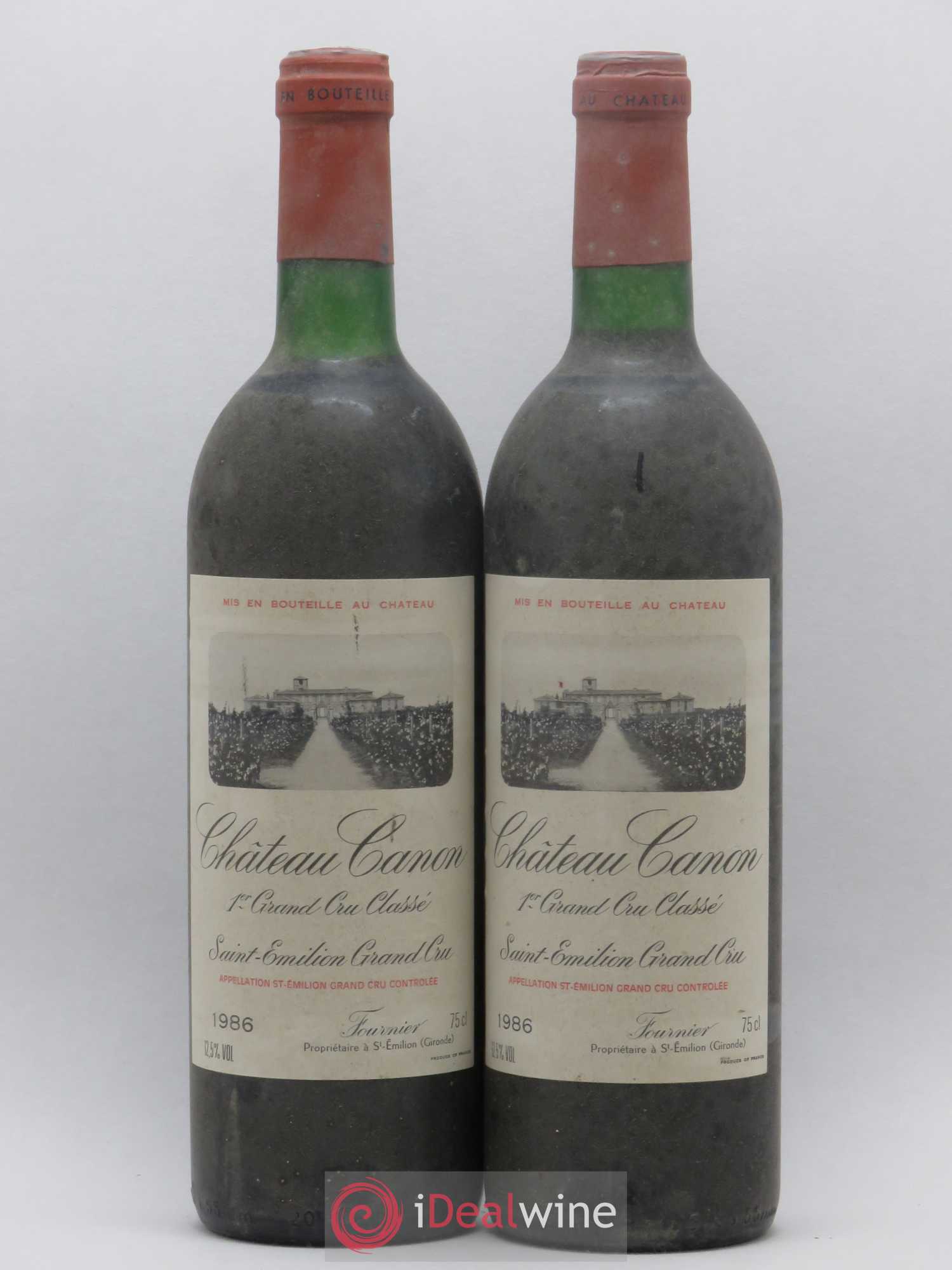 Château Canon 1er Grand Cru Classé B 1986 - Lot de 2 bouteilles - 0