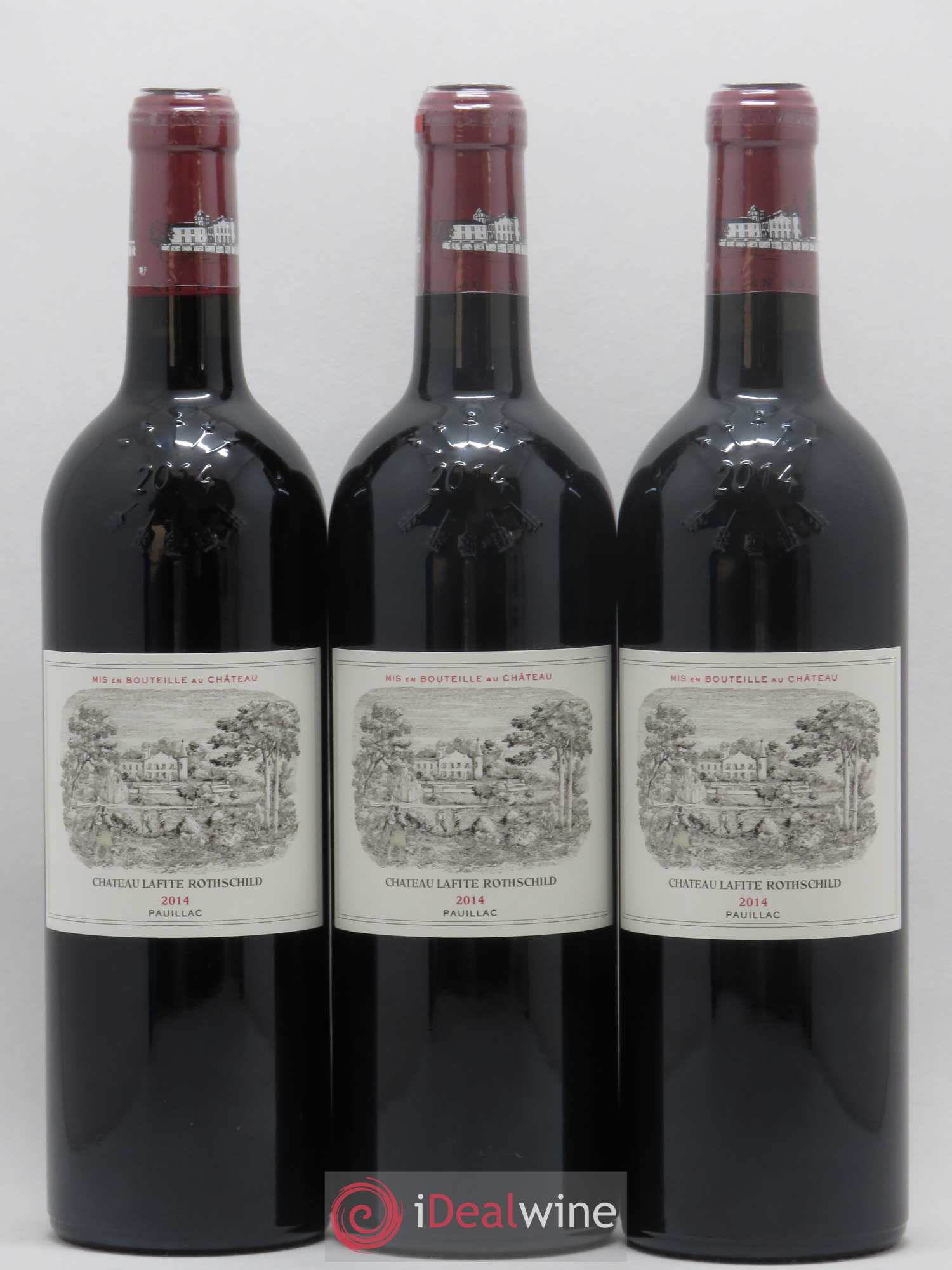 Château Lafite Rothschild 1er Grand Cru Classé 2014 - Lot de 3 bouteilles - 0