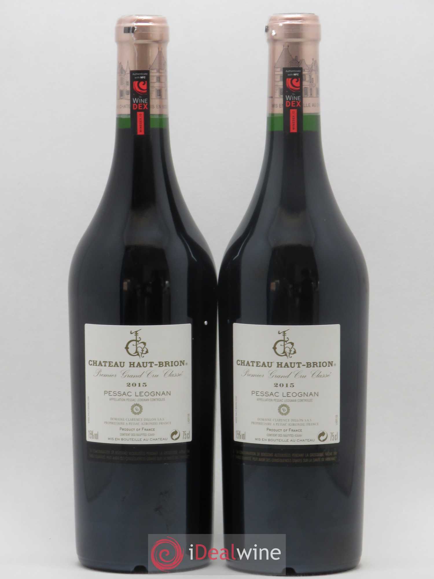 Château Haut Brion 1er Grand Cru Classé 2015 - Lot de 2 bouteilles - 1