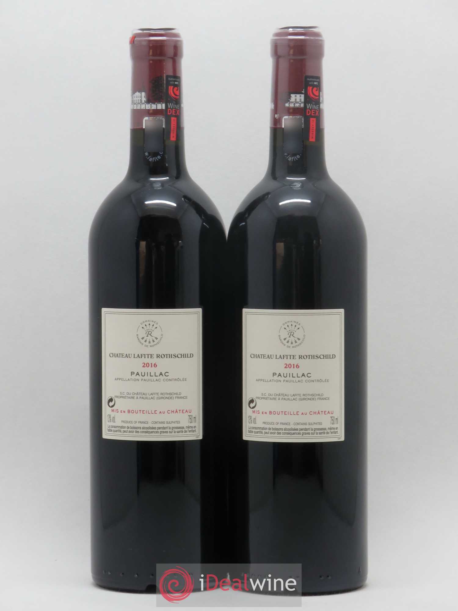 Château Lafite Rothschild 1er Grand Cru Classé 2016 - Lot de 2 bouteilles - 1