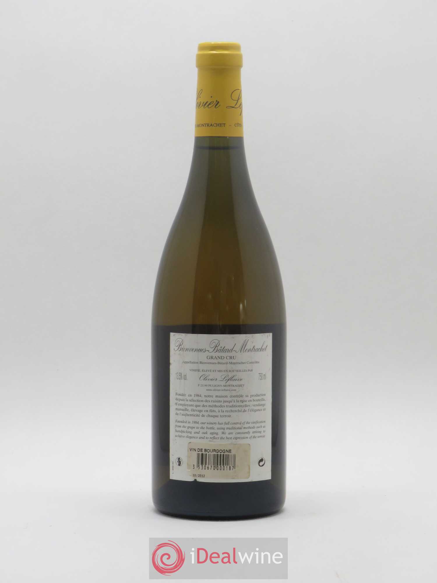 Bienvenues-Bâtard-Montrachet Grand Cru Olivier Leflaive 2008 - Lot de 1 bouteille - 1