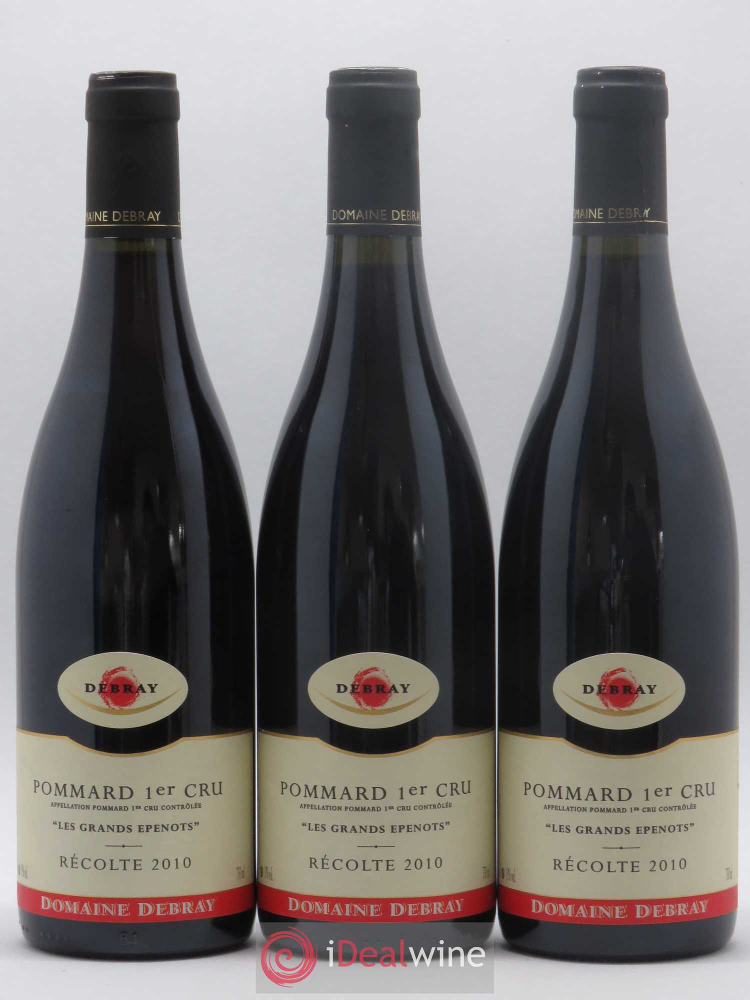 Pommard 1er Cru Les Grands Epenots Debray 2010 - Posten von 3 Flaschen - 0