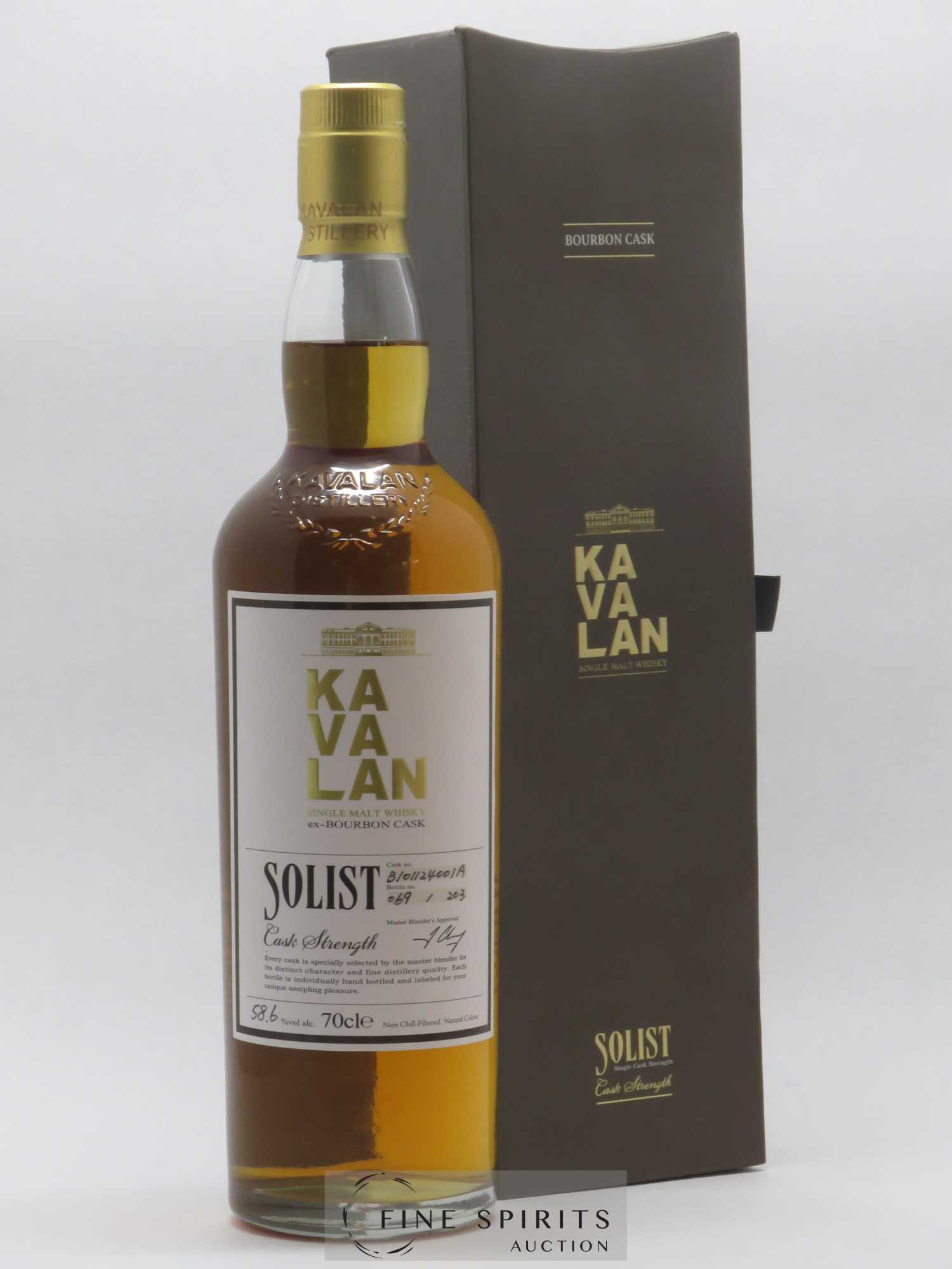 Kavalan Of. Solist ex-Bourbon Cask Cask n°B101124001A - bottled 2016 Cask Strength No.069 - Posten von 1 Flasche - 0