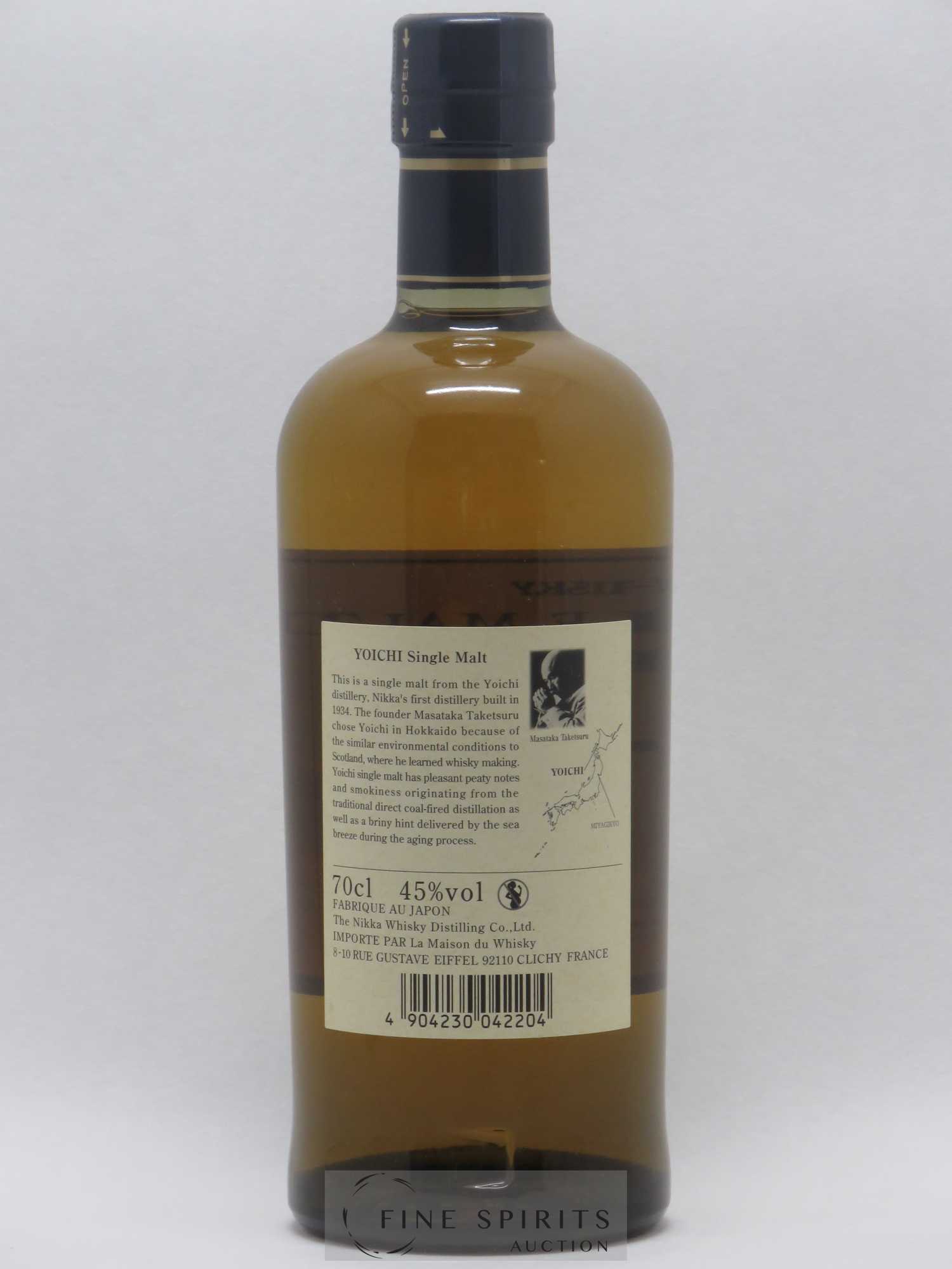 Yoichi Of. Single Malt Nikka Whisky - Lot de 1 bouteille - 1
