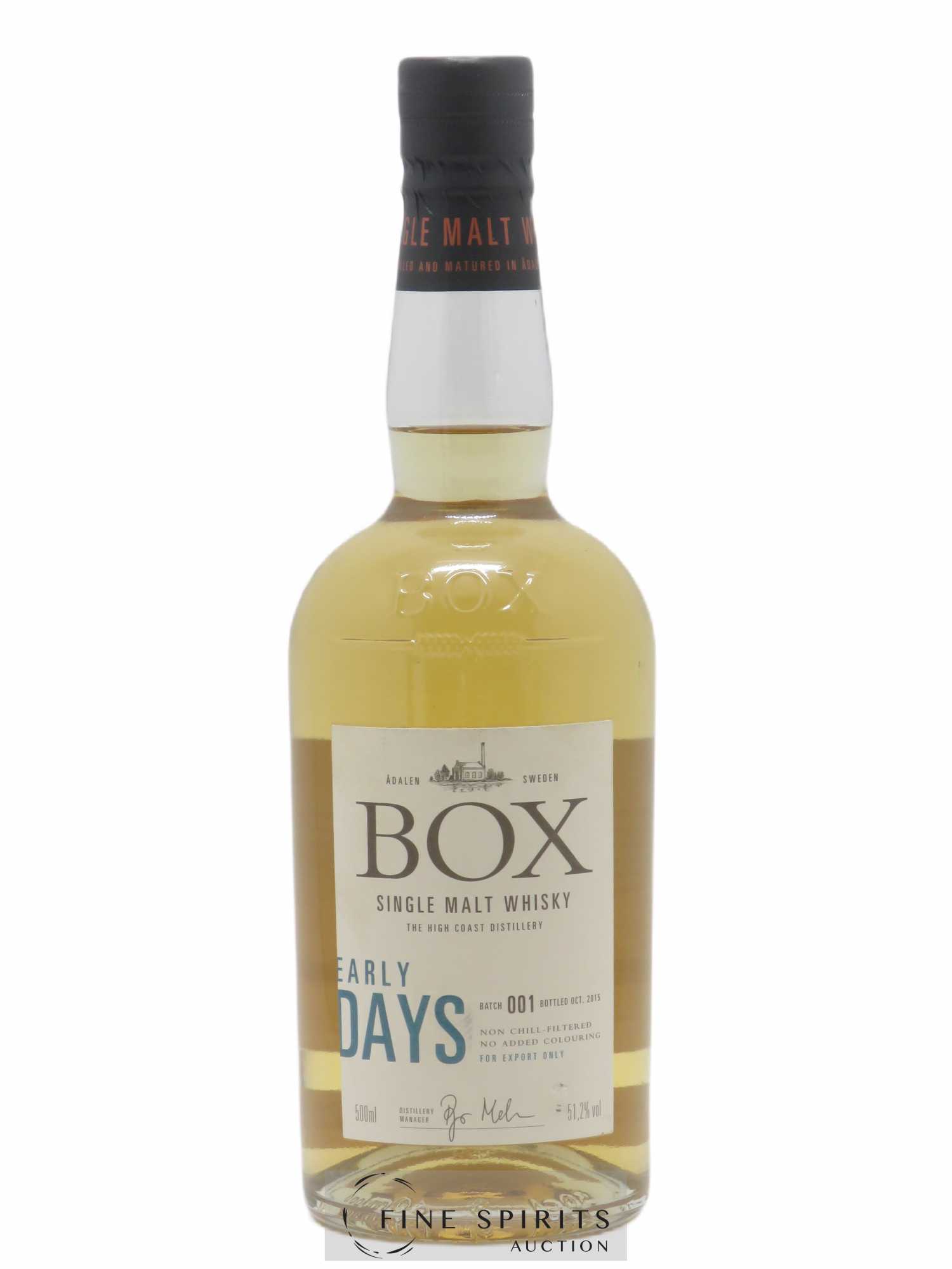 Box Of. Early Days Batch 001 - bottled 2015 Export Only 50cl - Lot de 1 bouteille - 0