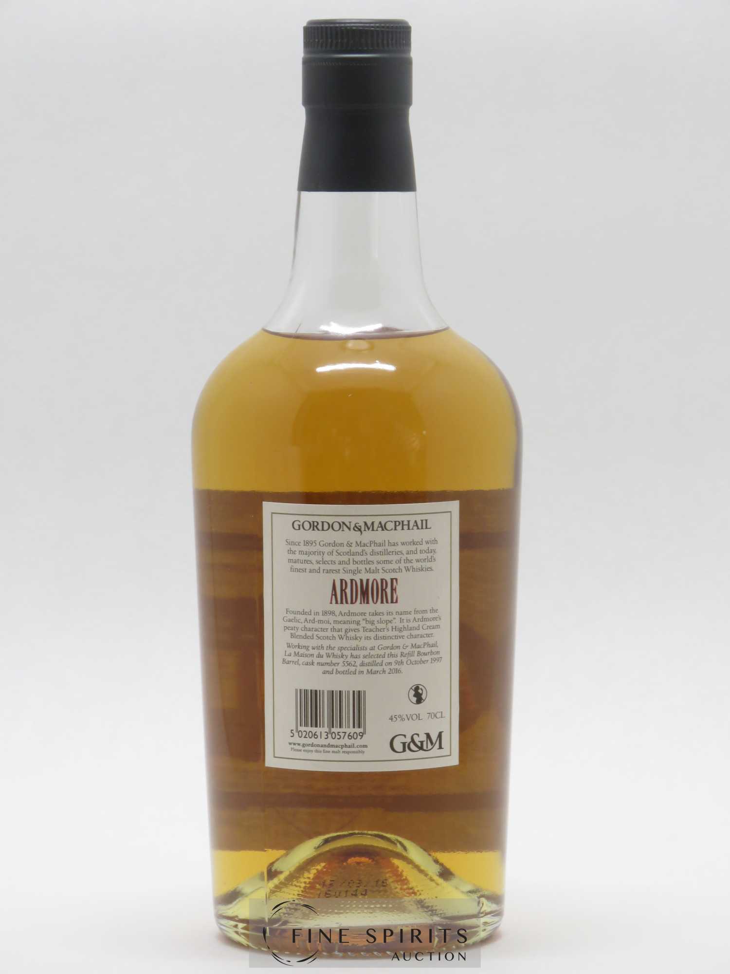 Ardmore 1997 Gordon & MacPhail Refill Bourbon Barrel Cask n°5562 - bottled 2016 LMDW - Lot de 1 bouteille - 2