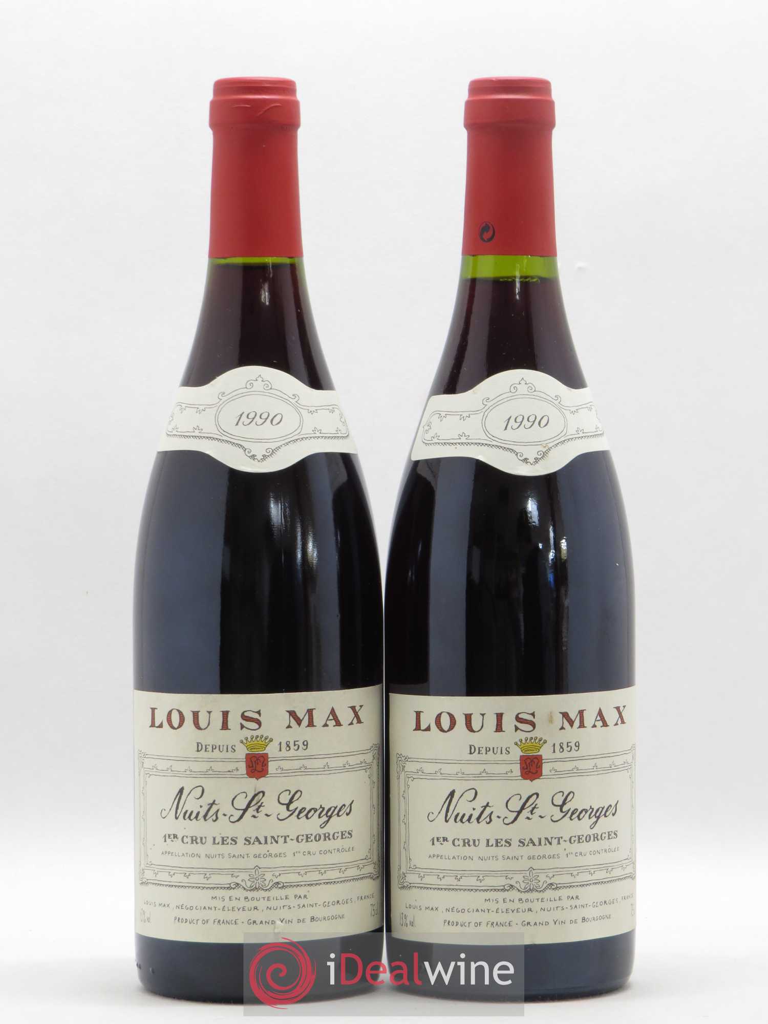Nuits-Saint-Georges 1er Cru Les Saint-Georges Louis Max 1990 - Posten von 2 Flaschen - 0