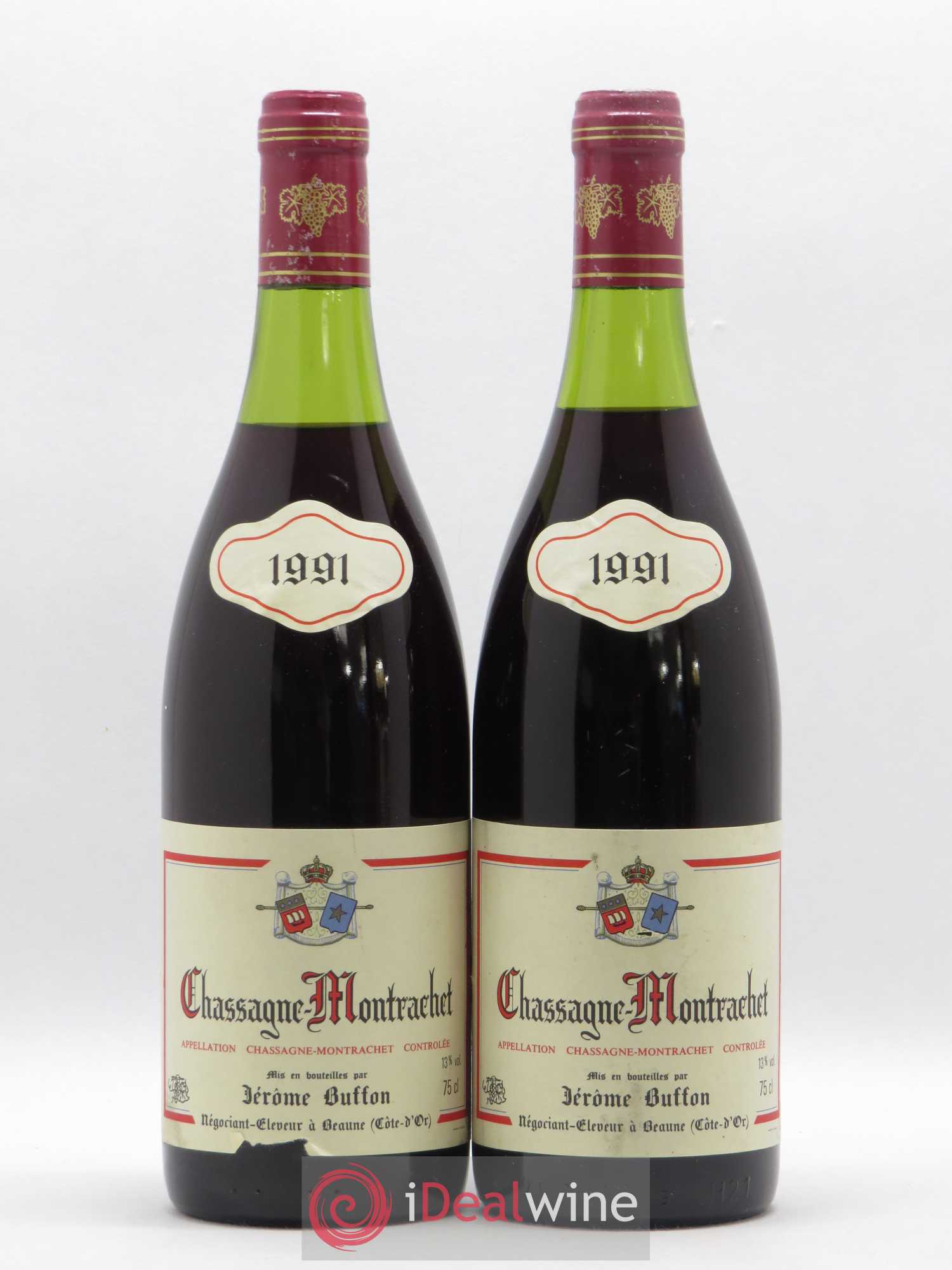 Chassagne-Montrachet Jerôme Buffon 1991 - Lot de 2 bouteilles - 0