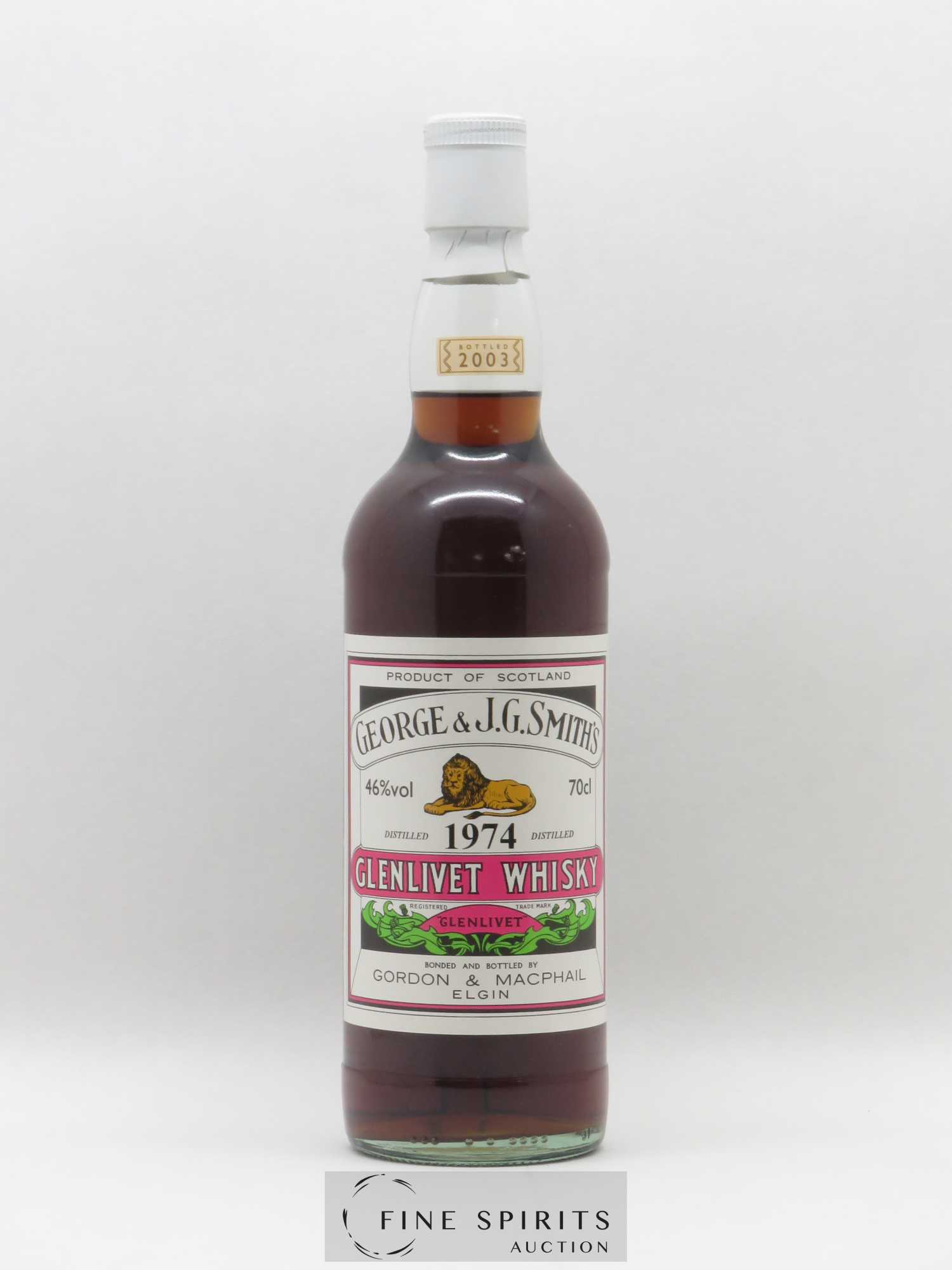 Glenlivet 1974 Gordon & MacPhail George & J.G. Smith's bottled 2003 LMDW 70CL - Lot de 1 bouteille - 1