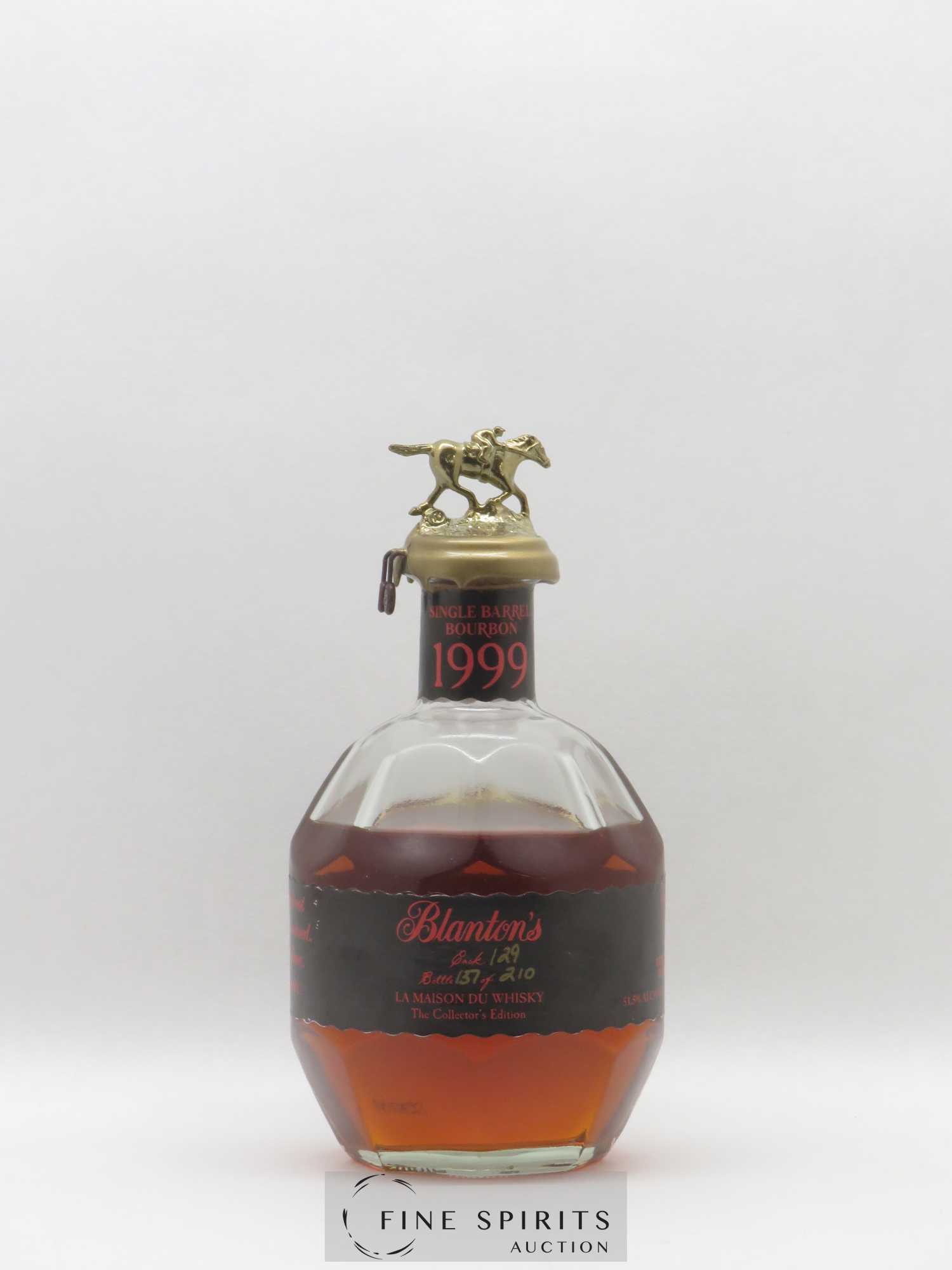 Blanton's 1999 Of. Cask 129 - One of 210 LMDW The Collector's Edition Bottle 137 of 210 - Posten von 1 Flasche - 1