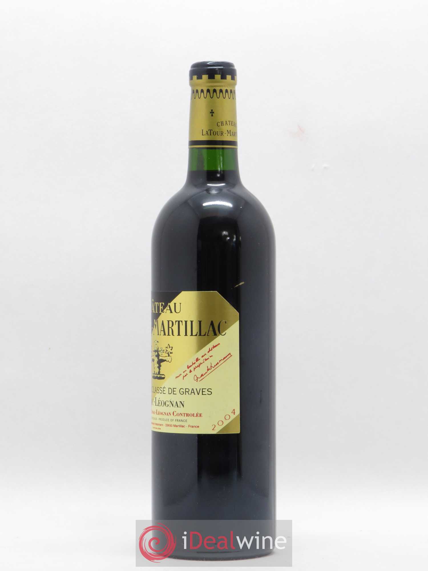 Château Latour-Martillac Cru Classé de Graves 2004 - Lot de 1 bouteille - 1