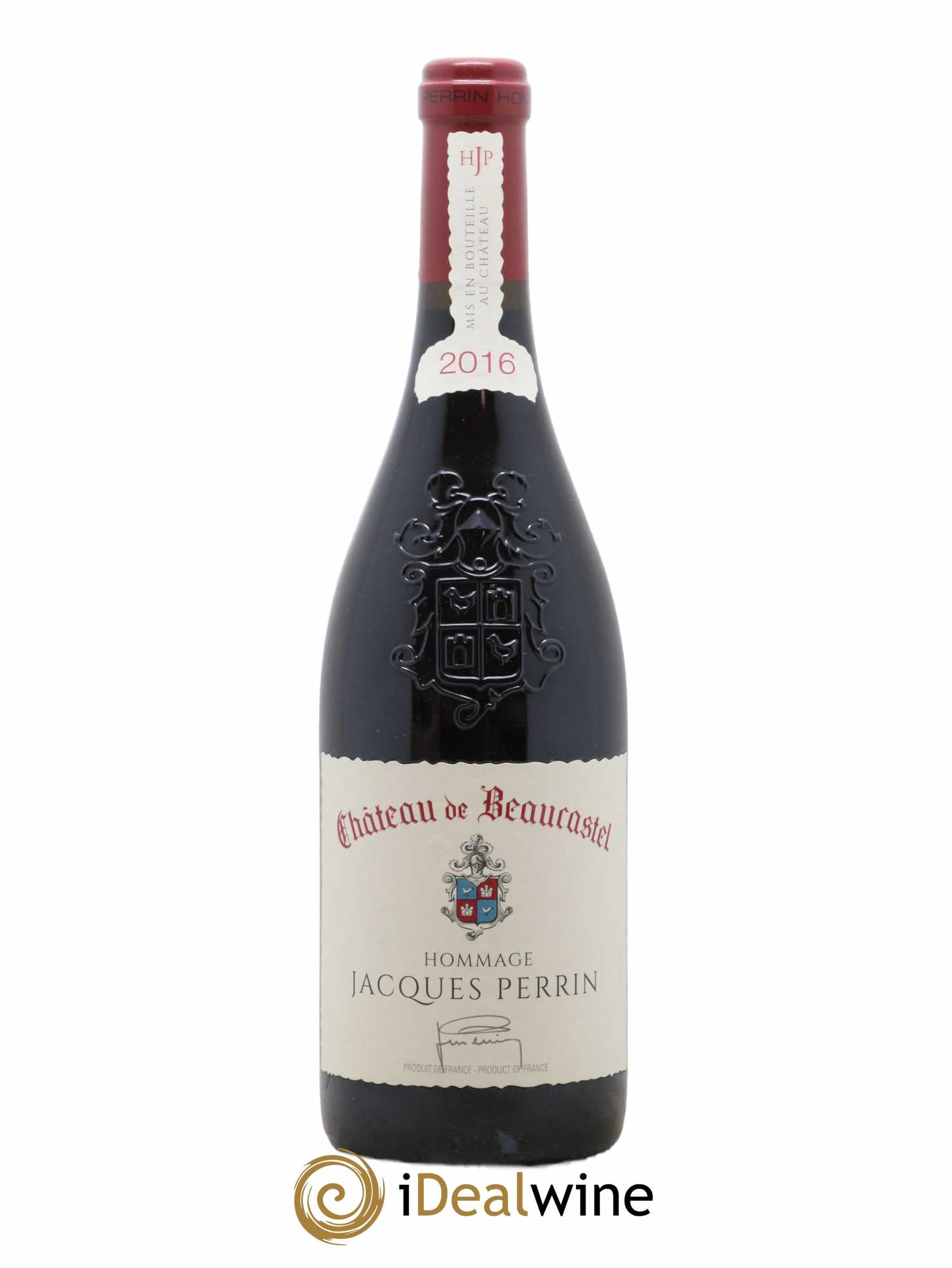 Châteauneuf-du-Pape Château de Beaucastel Hommage à Jacques Perrin Famille Perrin 2016 - Lot de 1 bouteille - 0