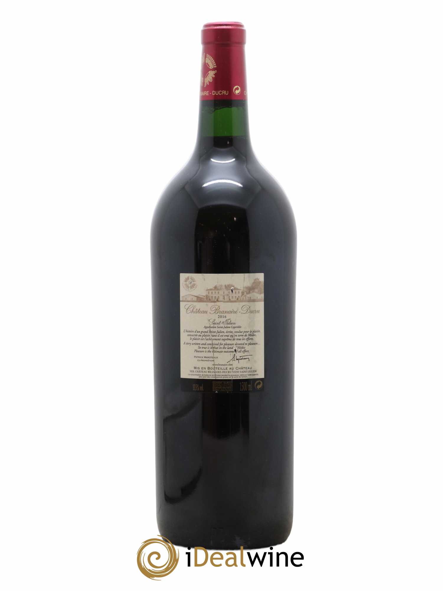 Château Branaire Ducru 4ème Grand Cru Classé 2016 - Lot de 1 magnum - 1