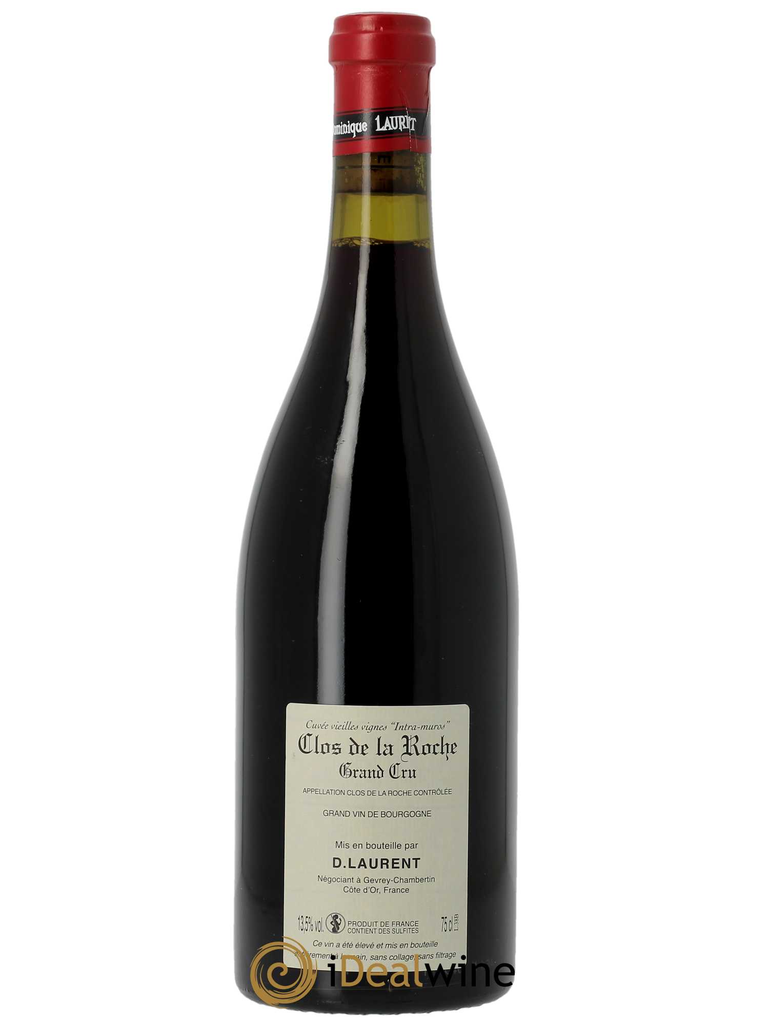Clos de la Roche Grand Cru Vieilles vignes Intra-muros Dominique Laurent 2015 - Lot of 1 bottle - 1