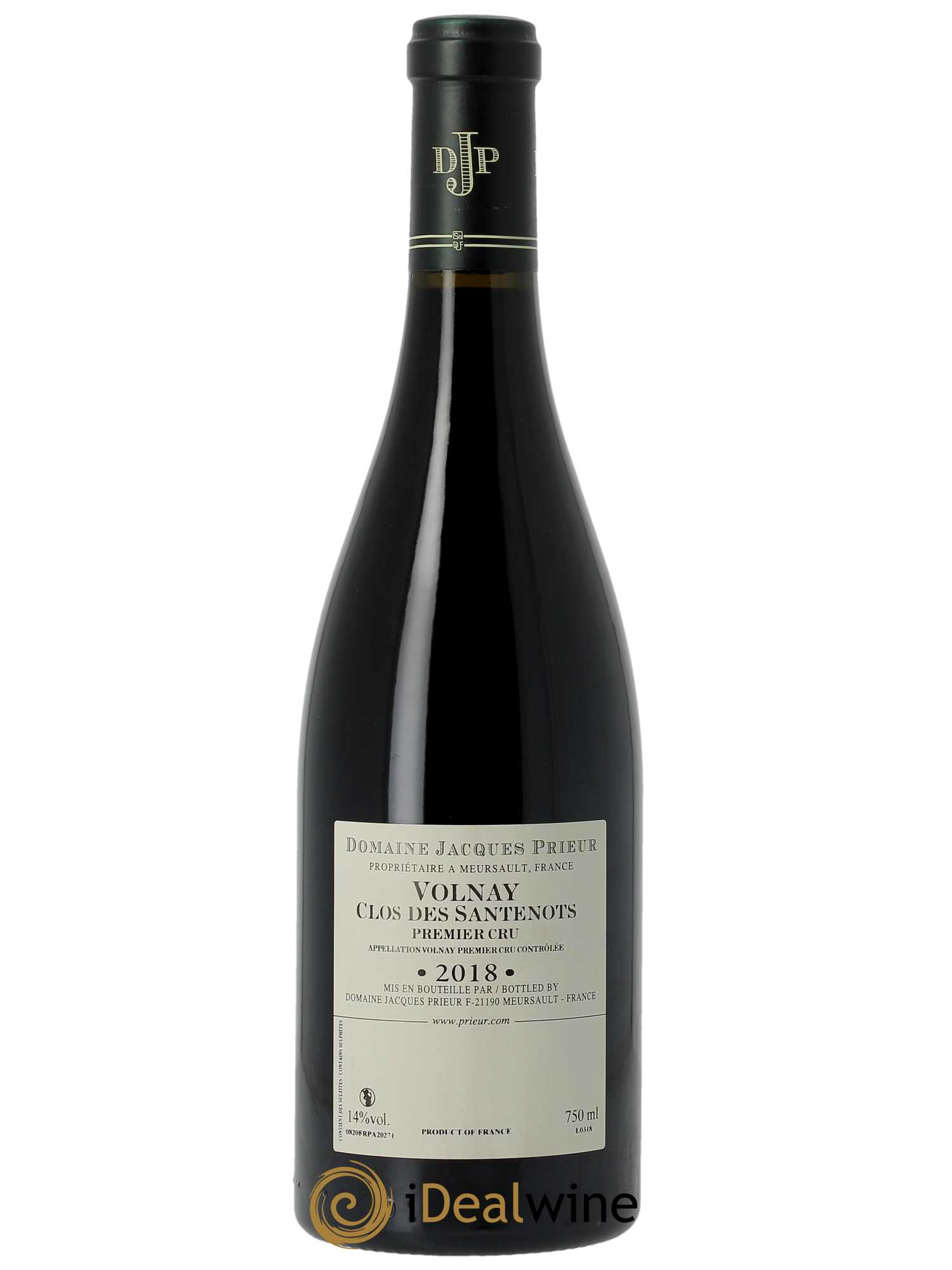 Volnay 1er Cru Clos des Santenots Jacques Prieur (Domaine) 2018 - Posten von 1 Flasche - 1