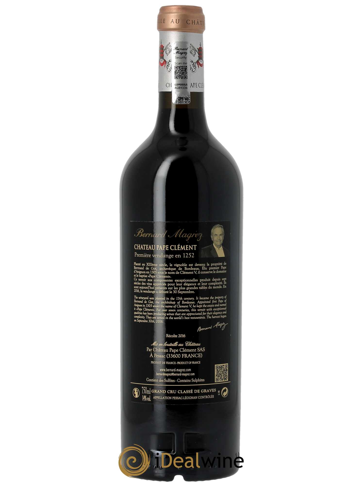 Château Pape Clément Cru Classé de Graves 2016 - Lot de 1 bouteille - 1