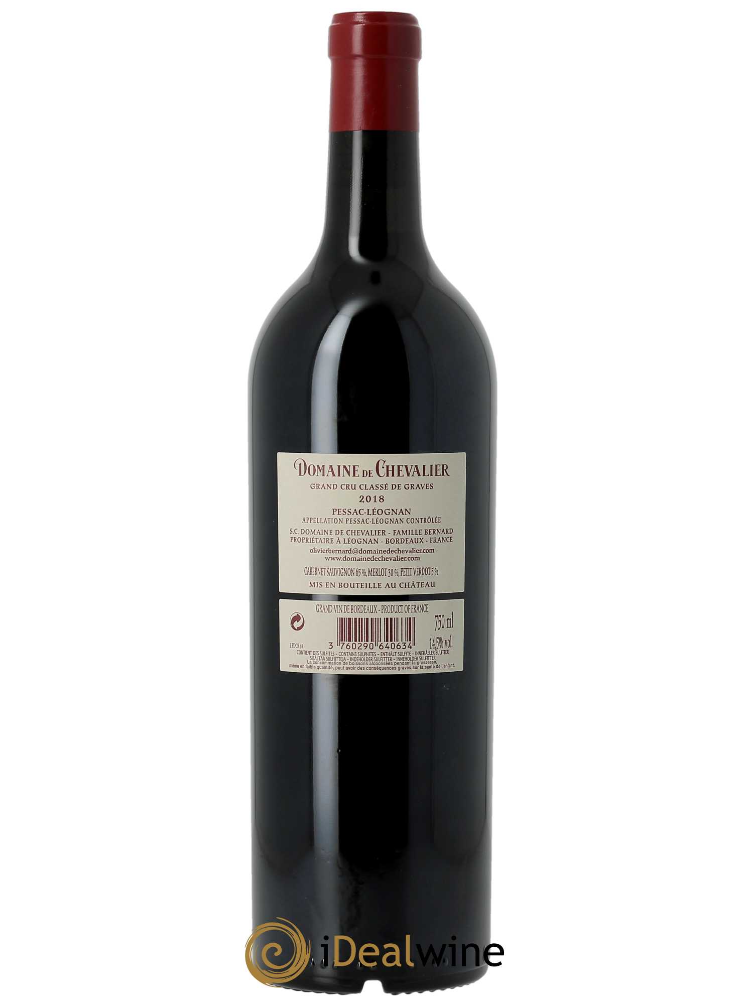 Domaine de Chevalier Cru Classé de Graves 2018 - Lot de 1 bouteille - 1