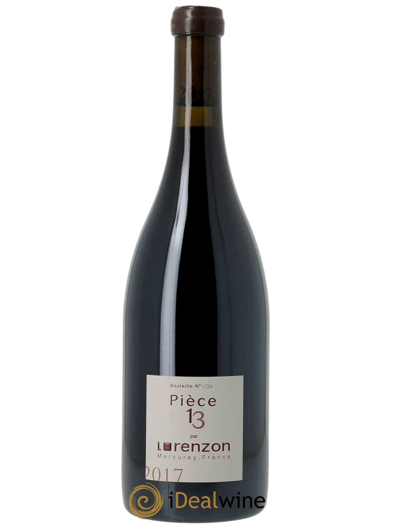 Mercurey 1er Cru Pièce 13 Bruno Lorenzon 2017 - Lot de 1 bouteille - 0