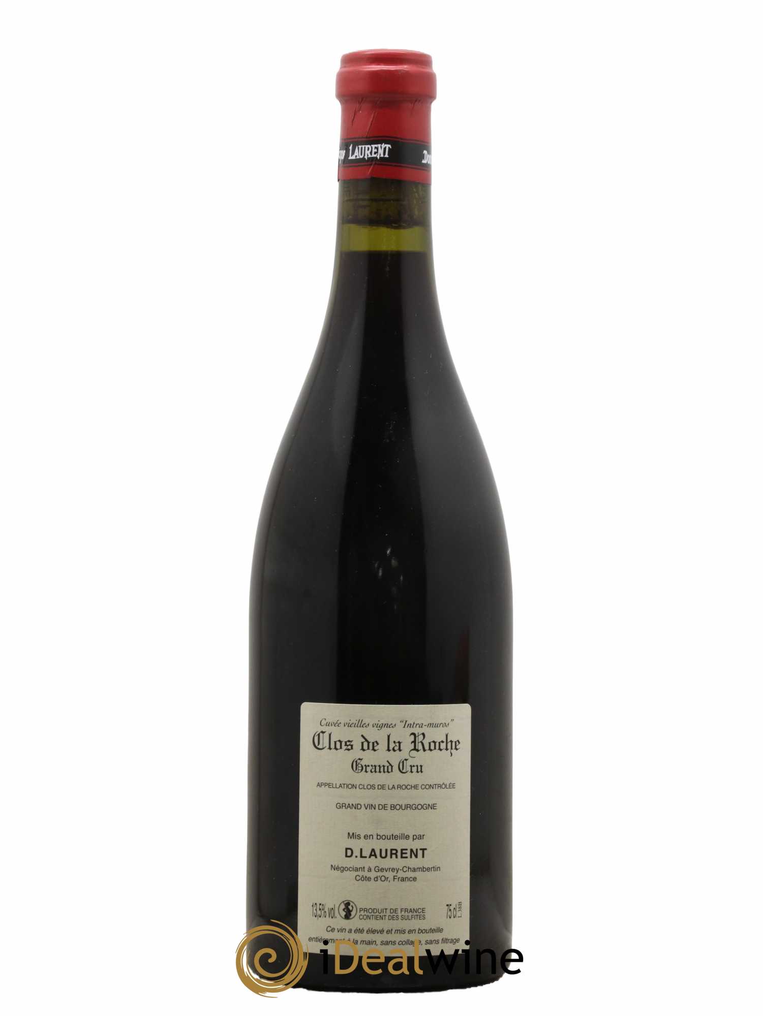 Clos de la Roche Grand Cru Vieilles vignes Intra-muros Dominique Laurent 2015 - Lot de 1 bouteille - 1