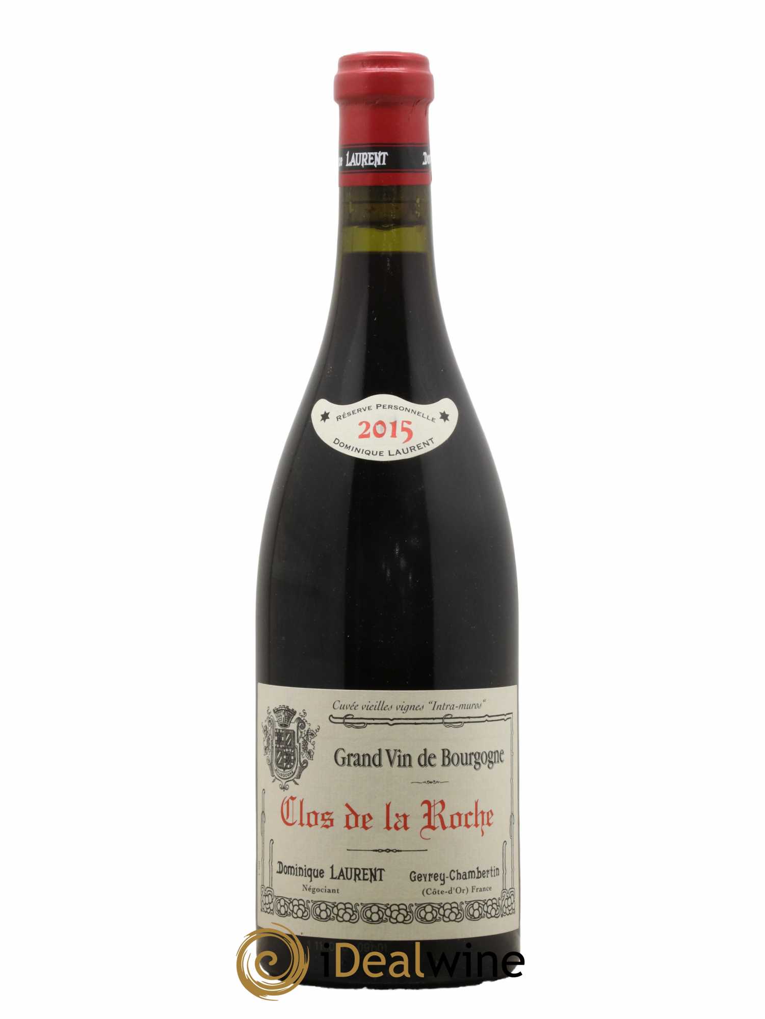 Clos de la Roche Grand Cru Vieilles vignes Intra-muros Dominique Laurent 2015 - Lot de 1 bouteille - 0