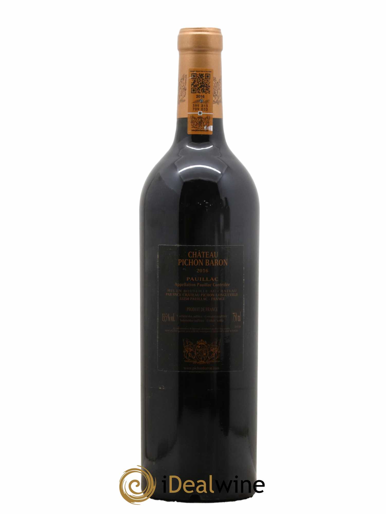 Pichon Longueville Baron 2ème Grand Cru Classé 2016 - Posten von 1 Flasche - 1