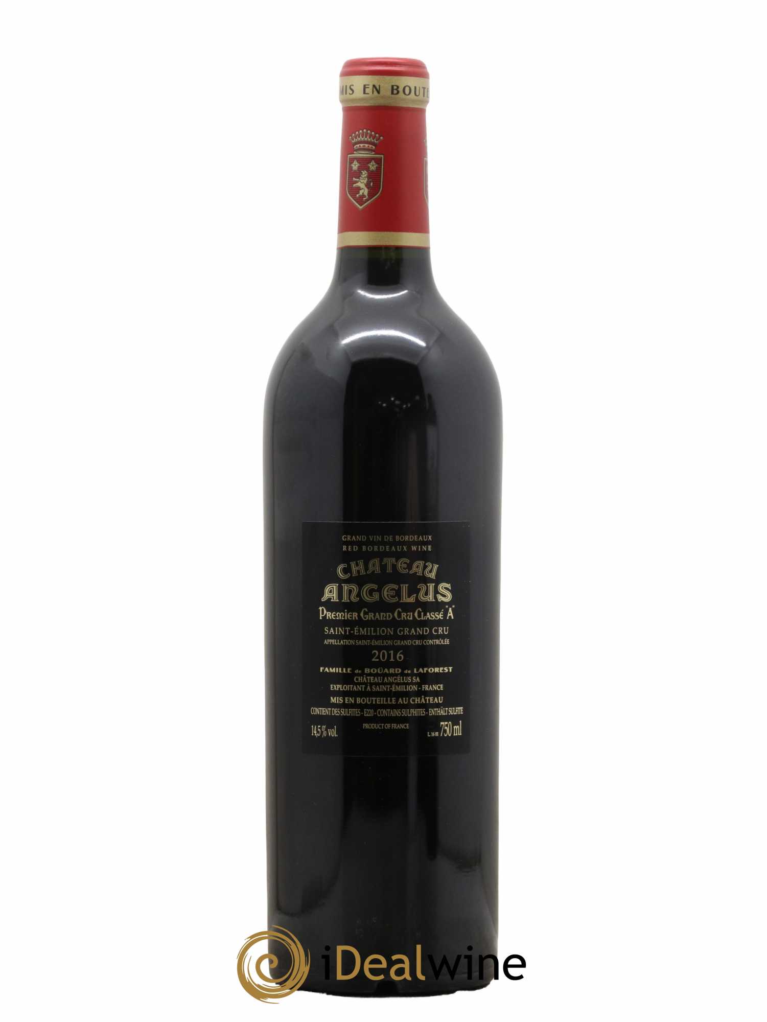 Château Angélus 1er Grand Cru Classé A 2016 - Lot de 1 bouteille - 1