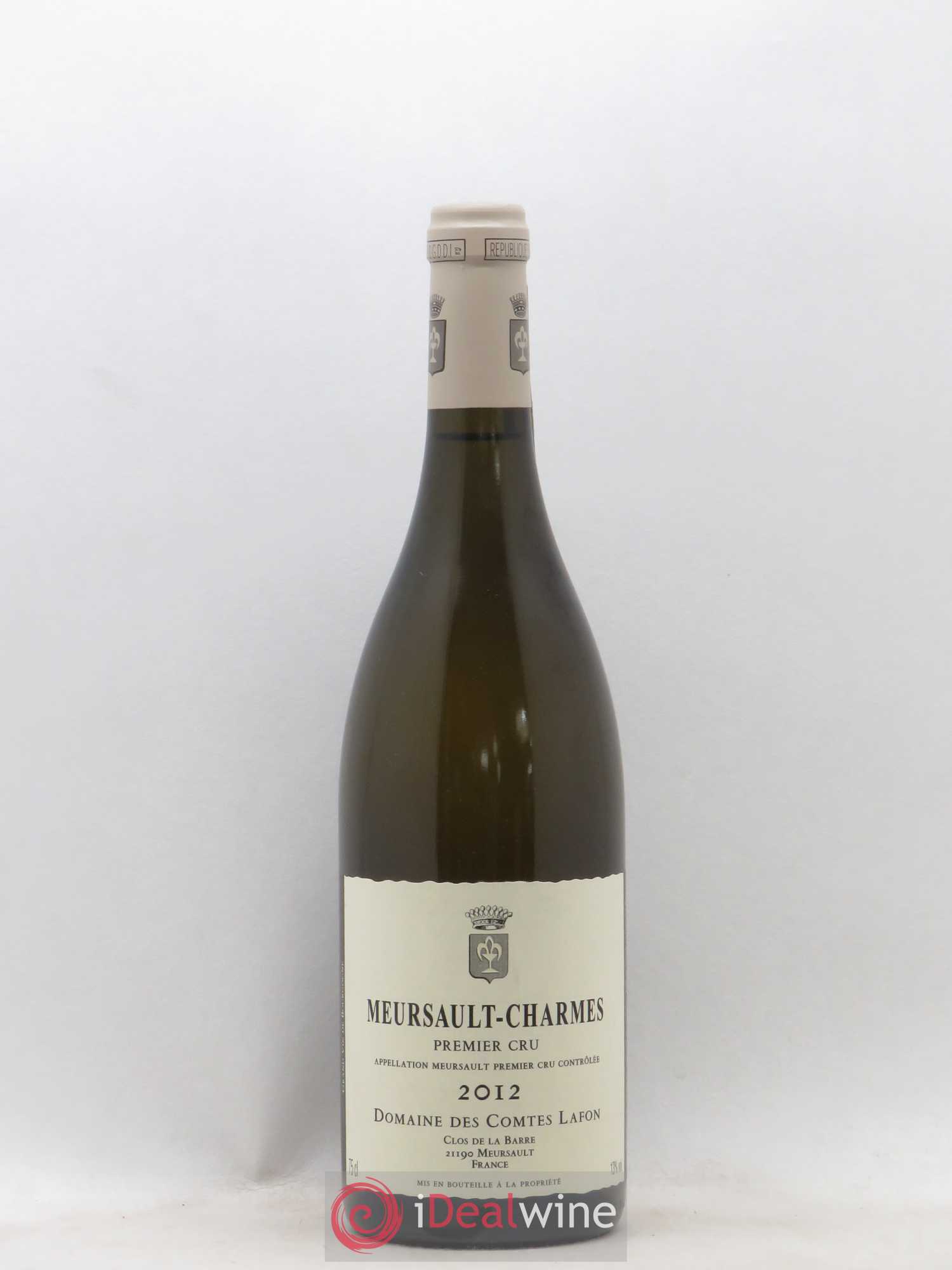 Meursault 1er Cru Charmes Comtes Lafon (Domaine des) 2012 - Lot de 1 bouteille - 0