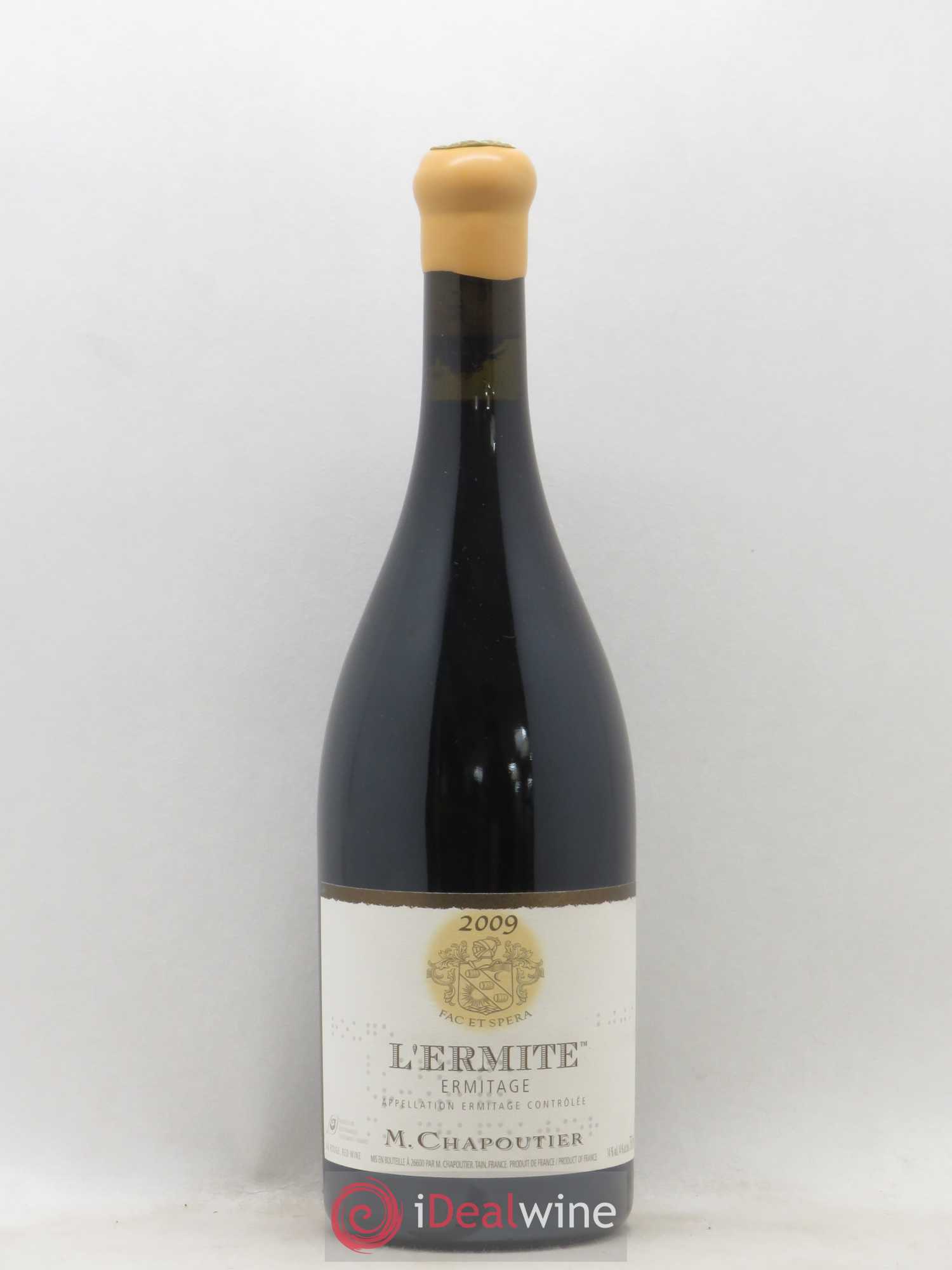 Hermitage Ermitage l'Ermite Chapoutier 2009 - Lot de 1 bouteille - 0