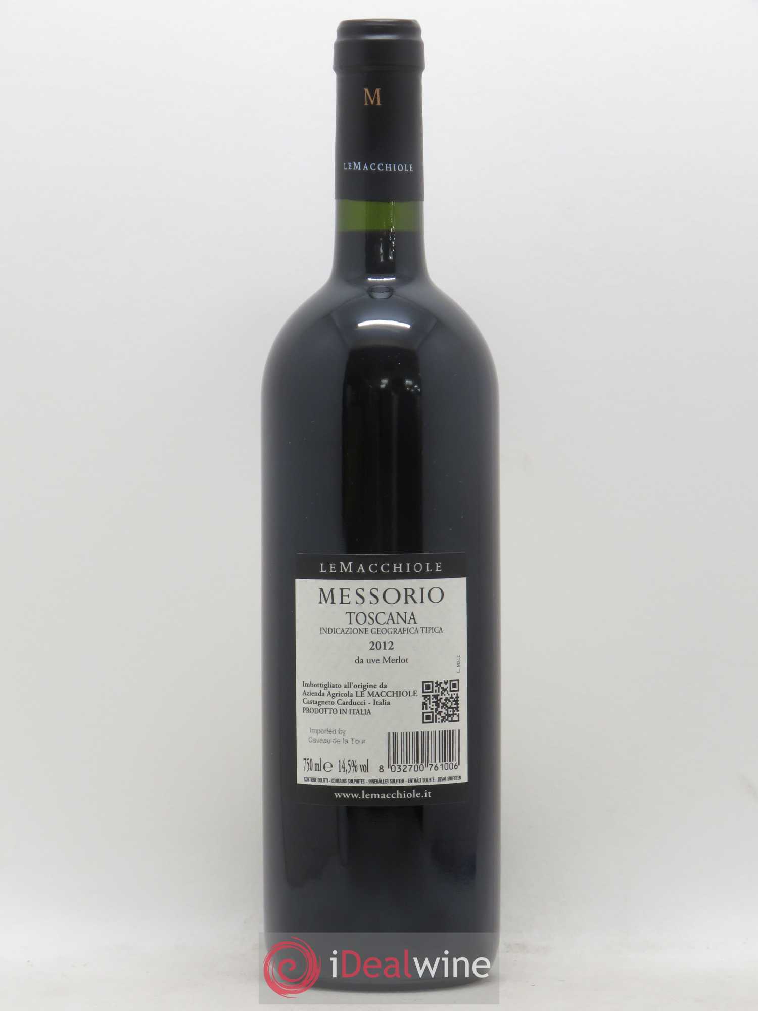 Toscana IGT Le Macchiole Messorio 2012 - Lot de 1 bouteille - 1