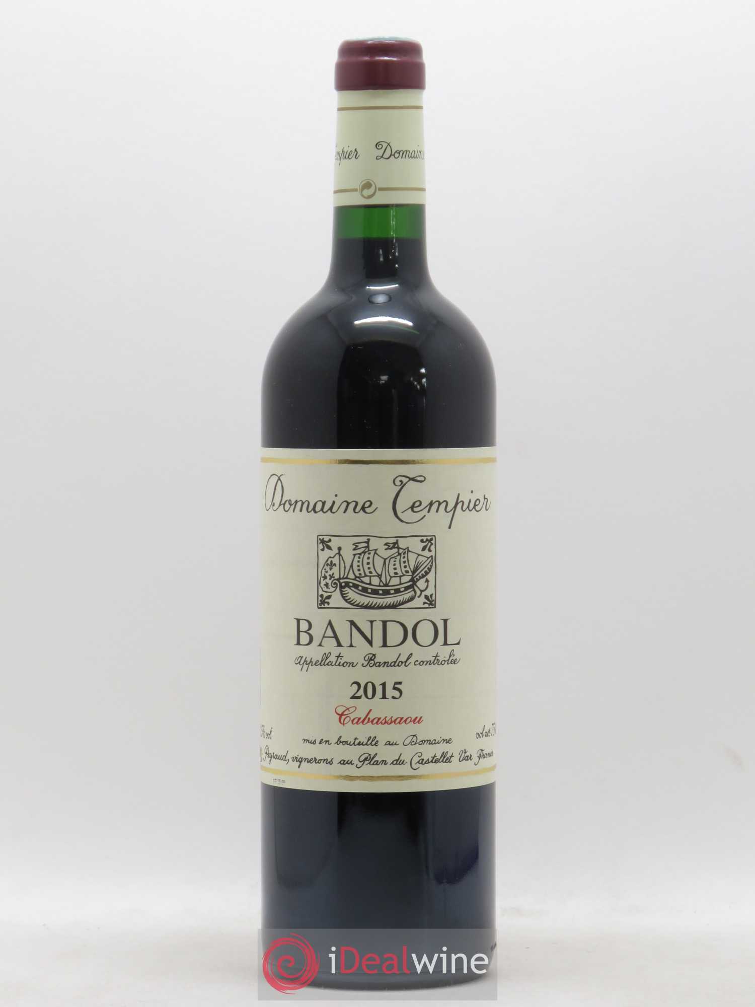 Bandol Domaine Tempier Cuvée Cabassaou Famille Peyraud 2015 - Lot de 1 bouteille - 0