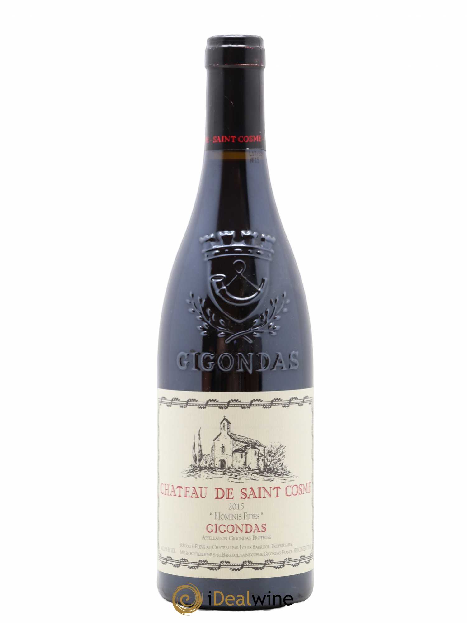 Gigondas Hominis Fides Saint Cosme 2015 - Lot de 1 bouteille - 0