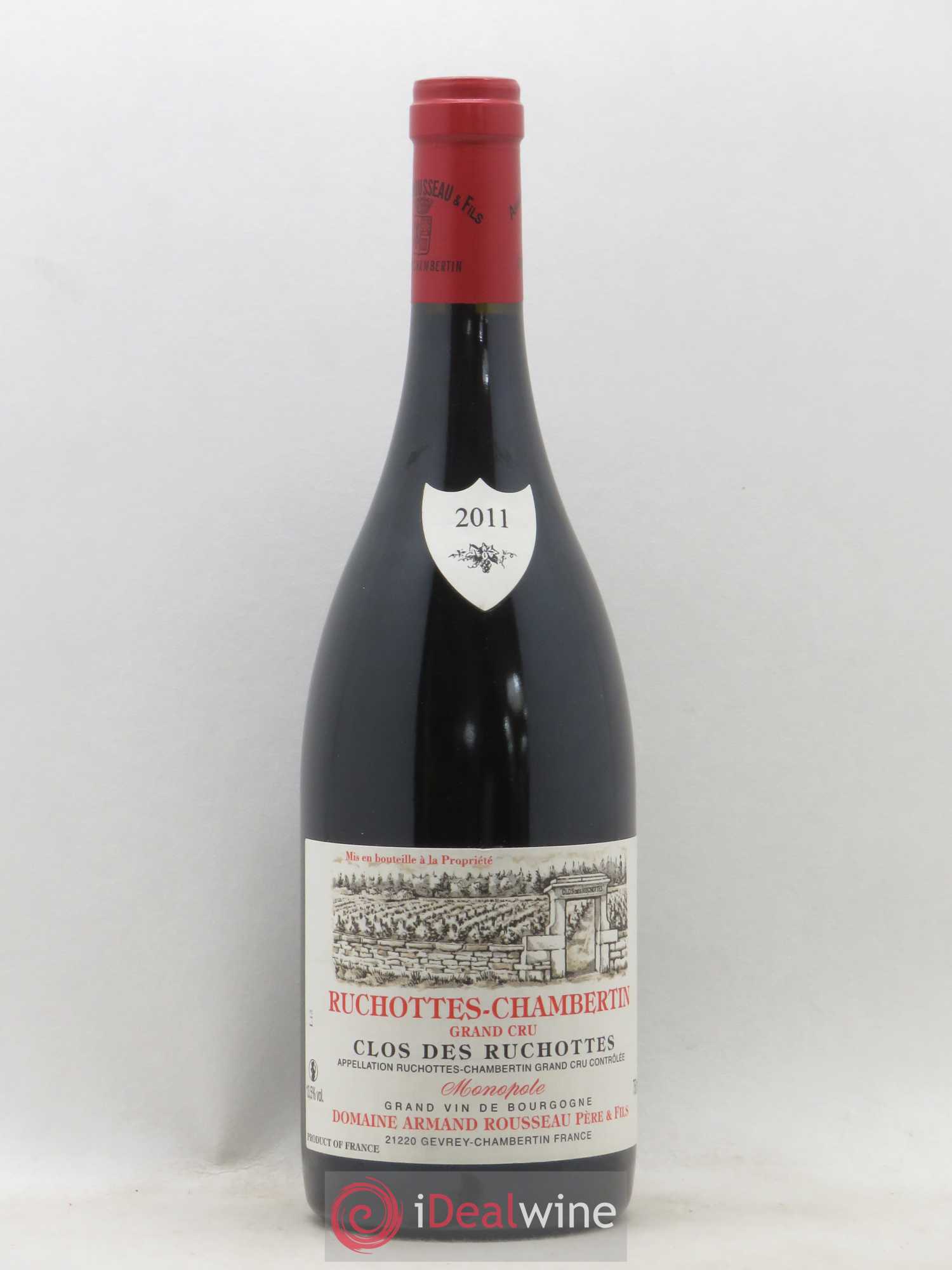 Ruchottes-Chambertin Grand Cru Clos des Ruchottes Armand Rousseau (Domaine) 2011 - Posten von 1 Flasche - 0