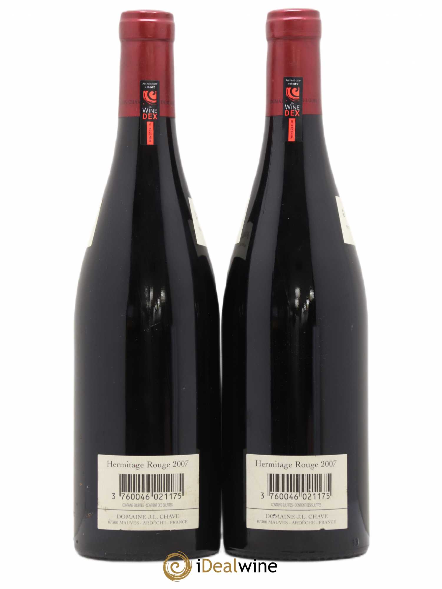 Hermitage Jean-Louis Chave 2007 - Lot of 2 bottles - 1