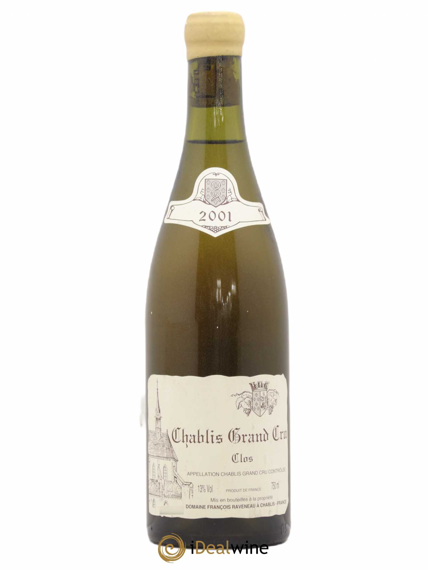 Chablis Grand Cru Clos Raveneau (Domaine) 2001 - Lot de 1 bouteille - 0