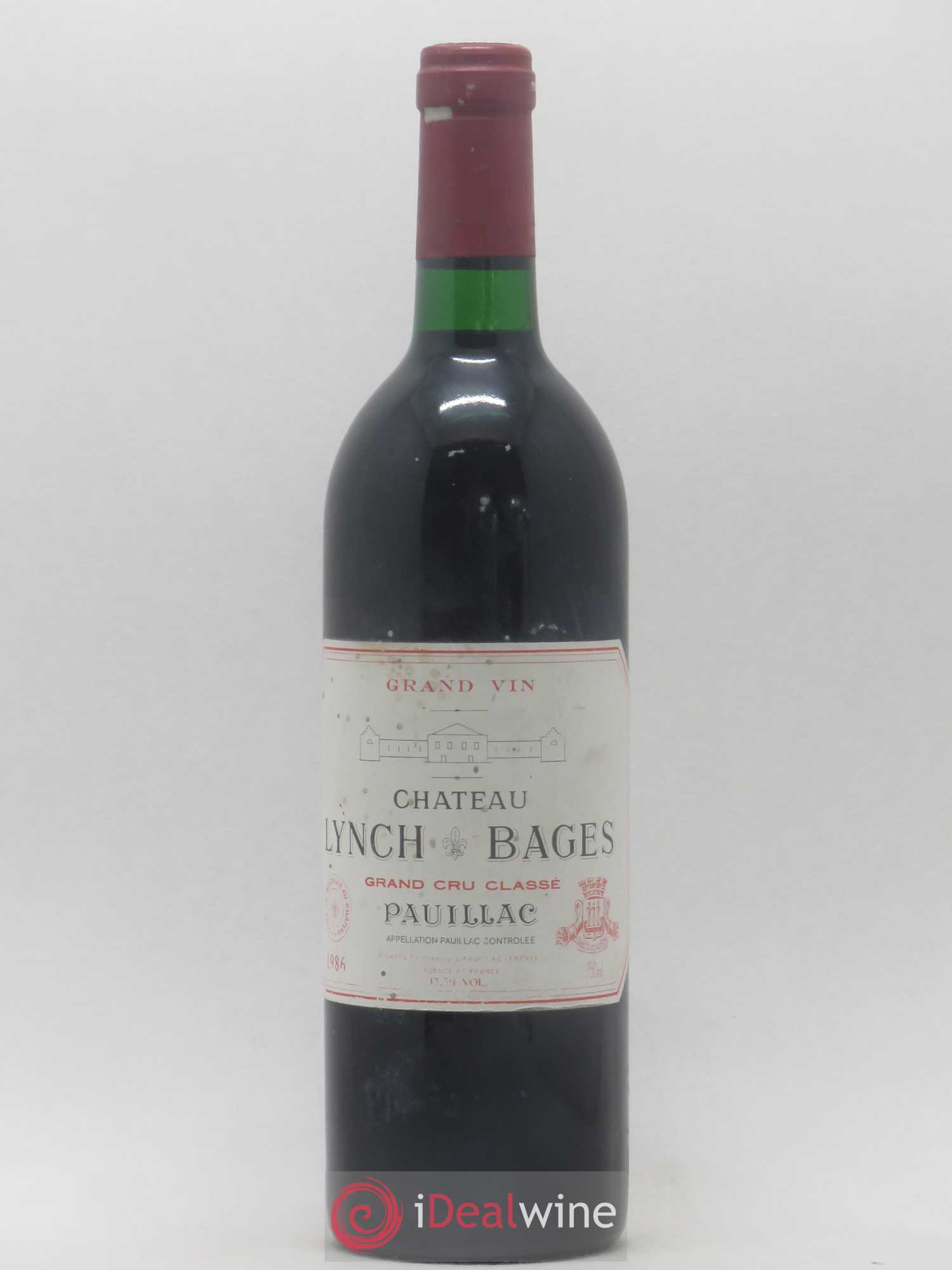 Château Lynch Bages 5ème Grand Cru Classé 1986 - Lot de 1 bouteille - 0