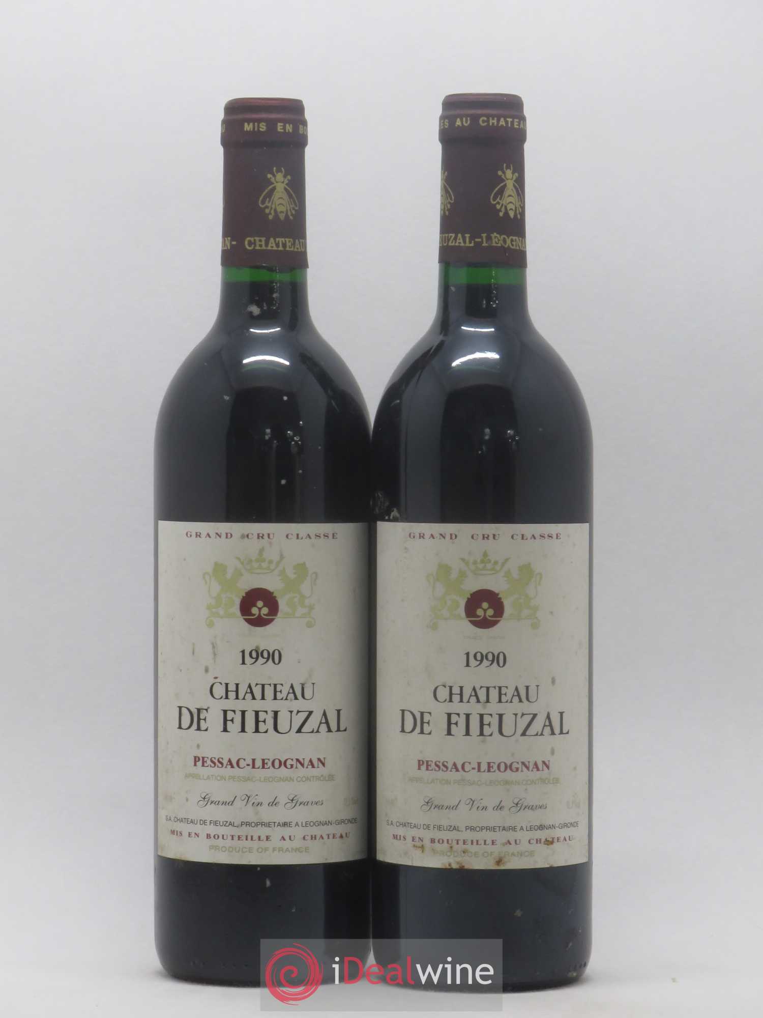 Château de Fieuzal Cru Classé de Graves 1990 - Lot de 2 bouteilles - 0