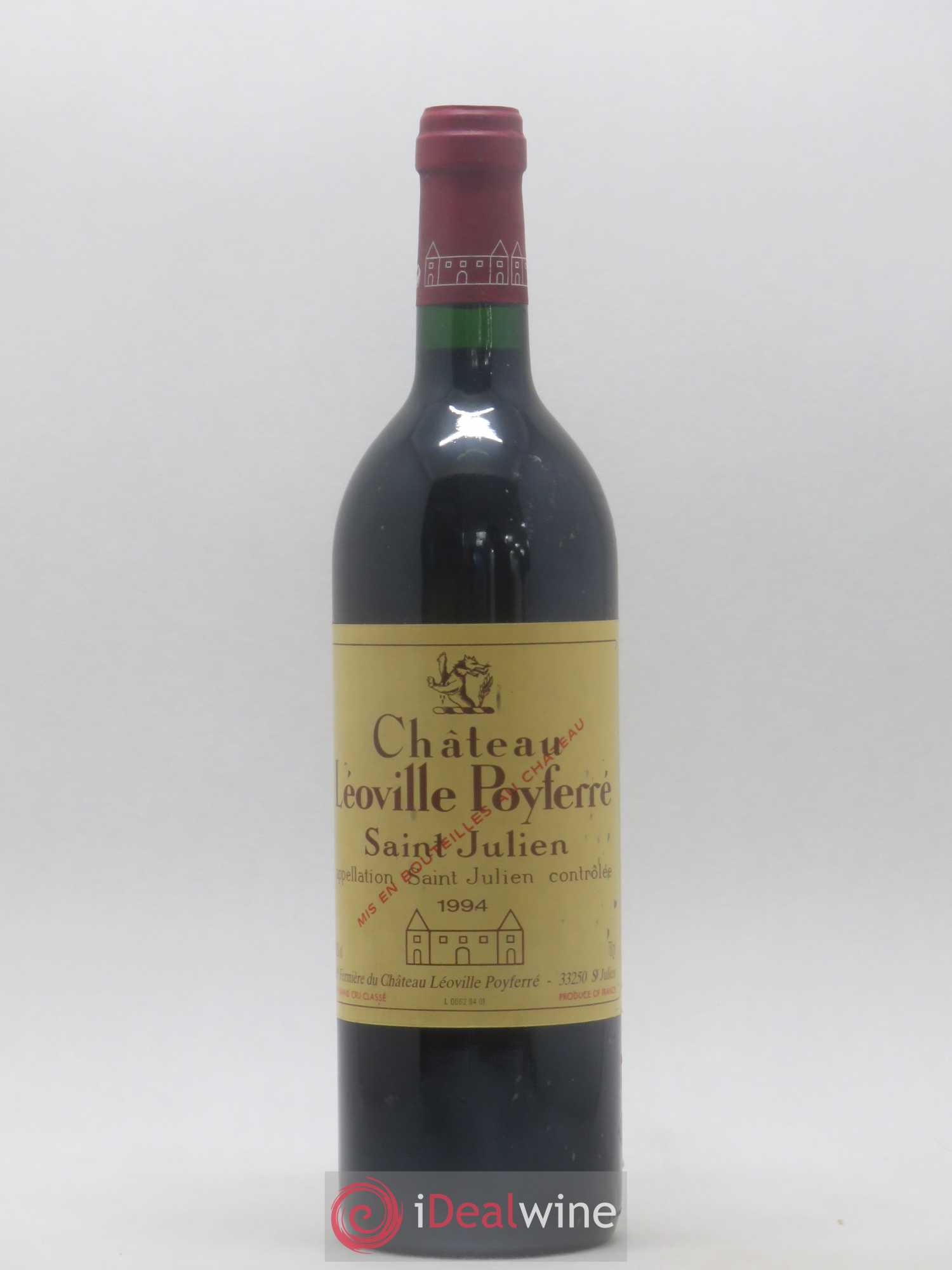 Château Léoville Poyferré 2ème Grand Cru Classé 1994 - Lot de 1 bouteille - 0