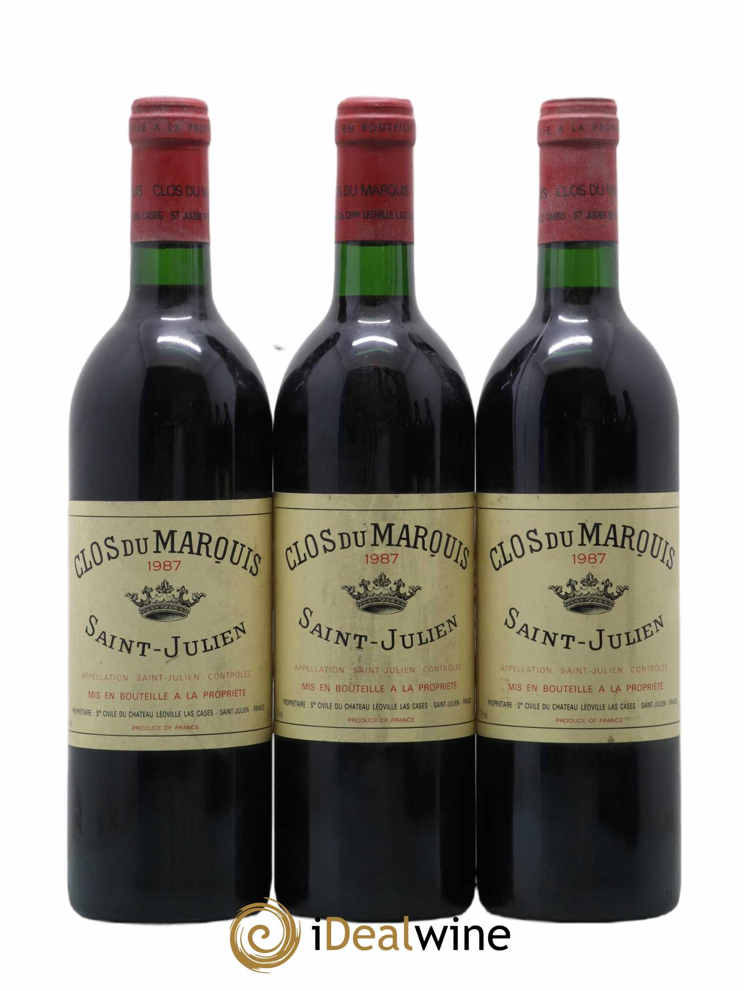 Clos du Marquis 1987 - Lot de 3 bouteilles - 0
