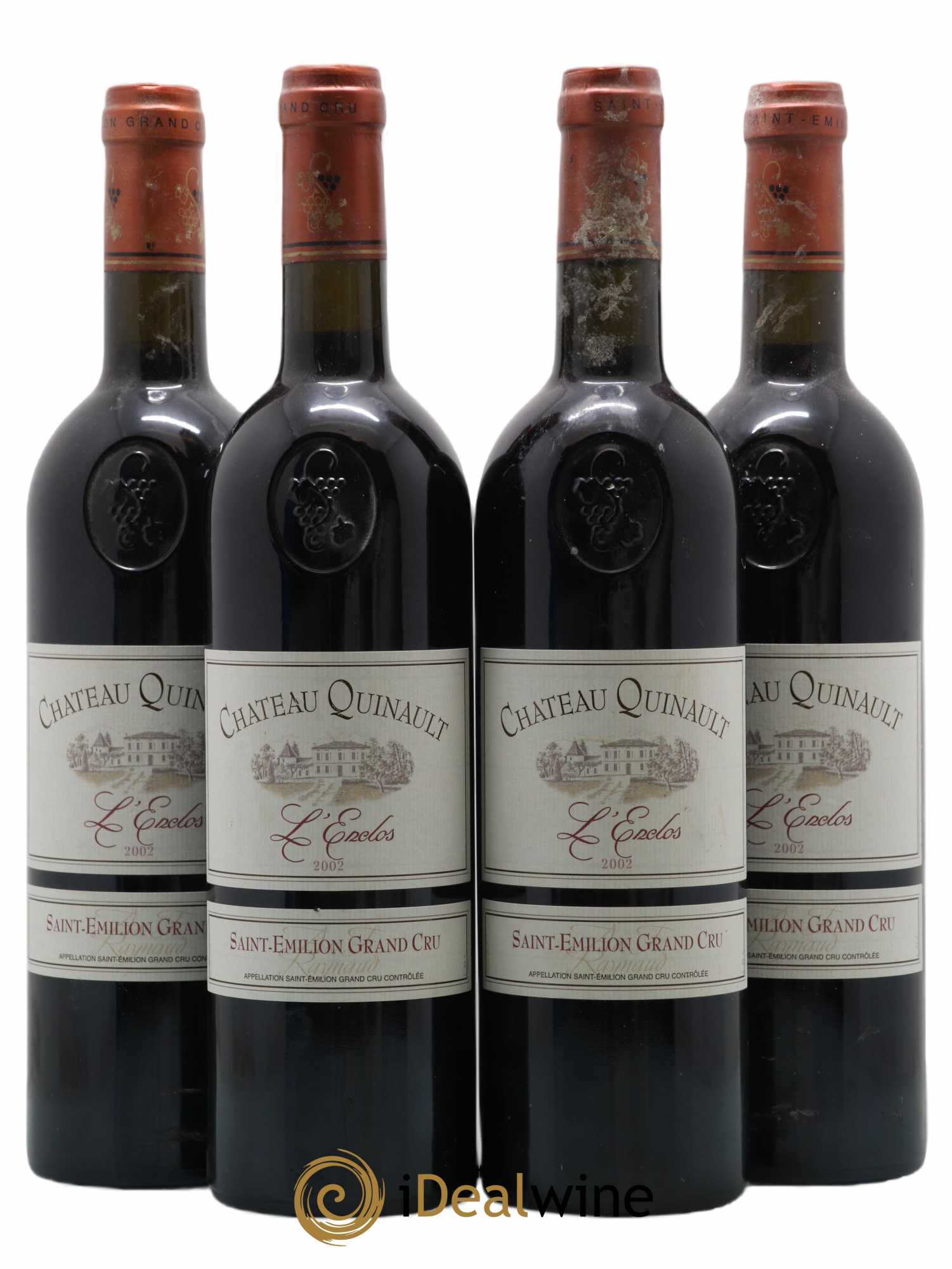 Château Quinault L'Enclos 2002 - Lot de 4 bouteilles - 0