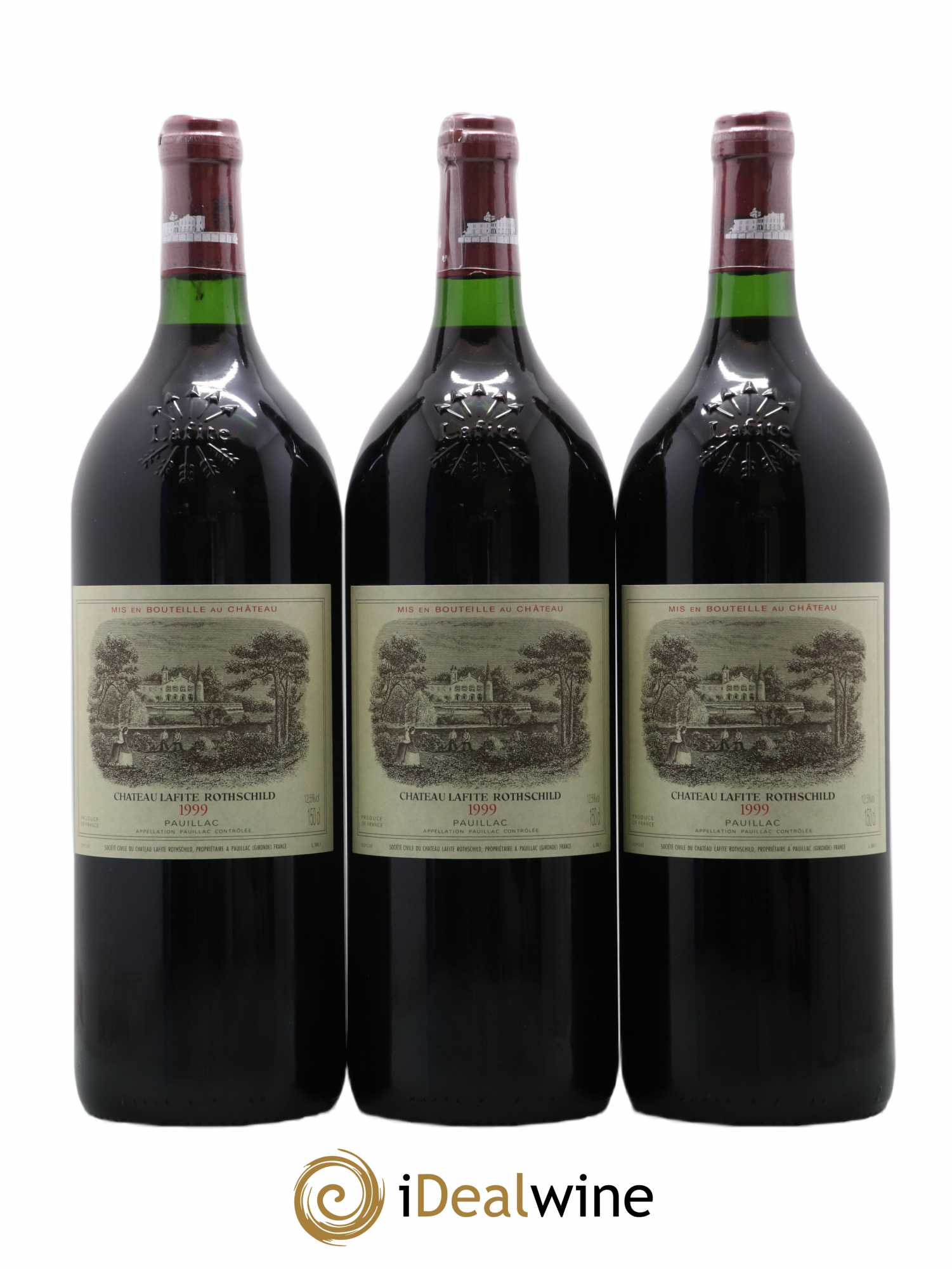 Château Lafite Rothschild 1er Grand Cru Classé 1999 - Lot de 3 magnums - 0