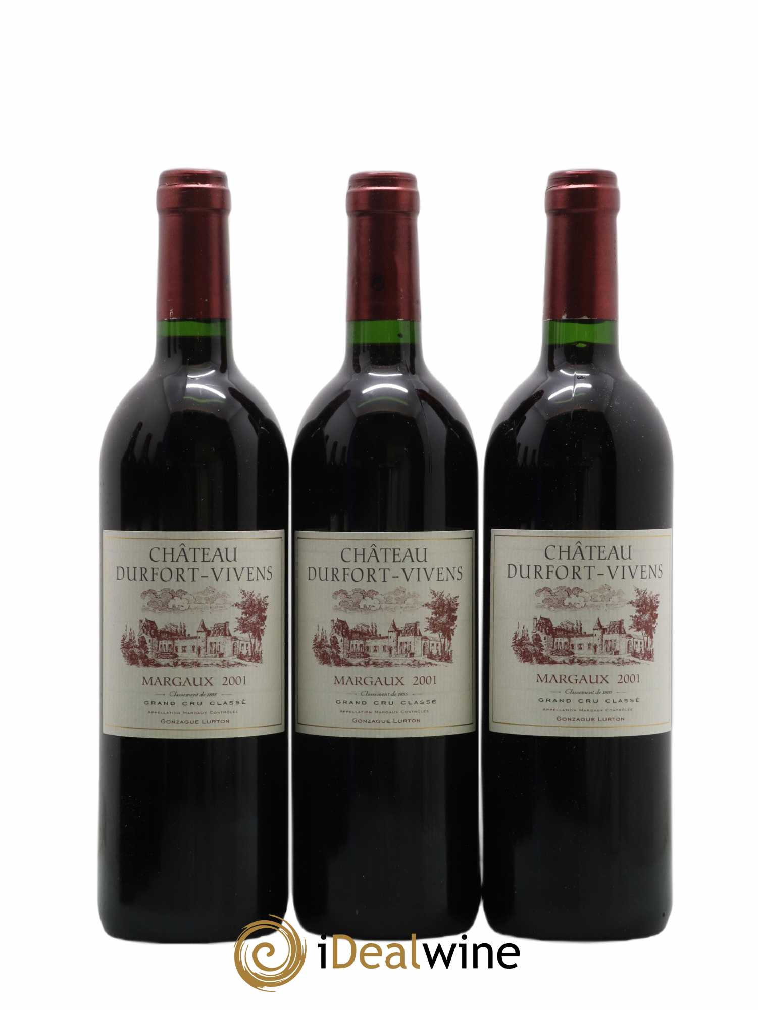 Château Durfort Vivens 2ème Grand Cru Classé 2001 - Lotto di 12 bottiglie - 1