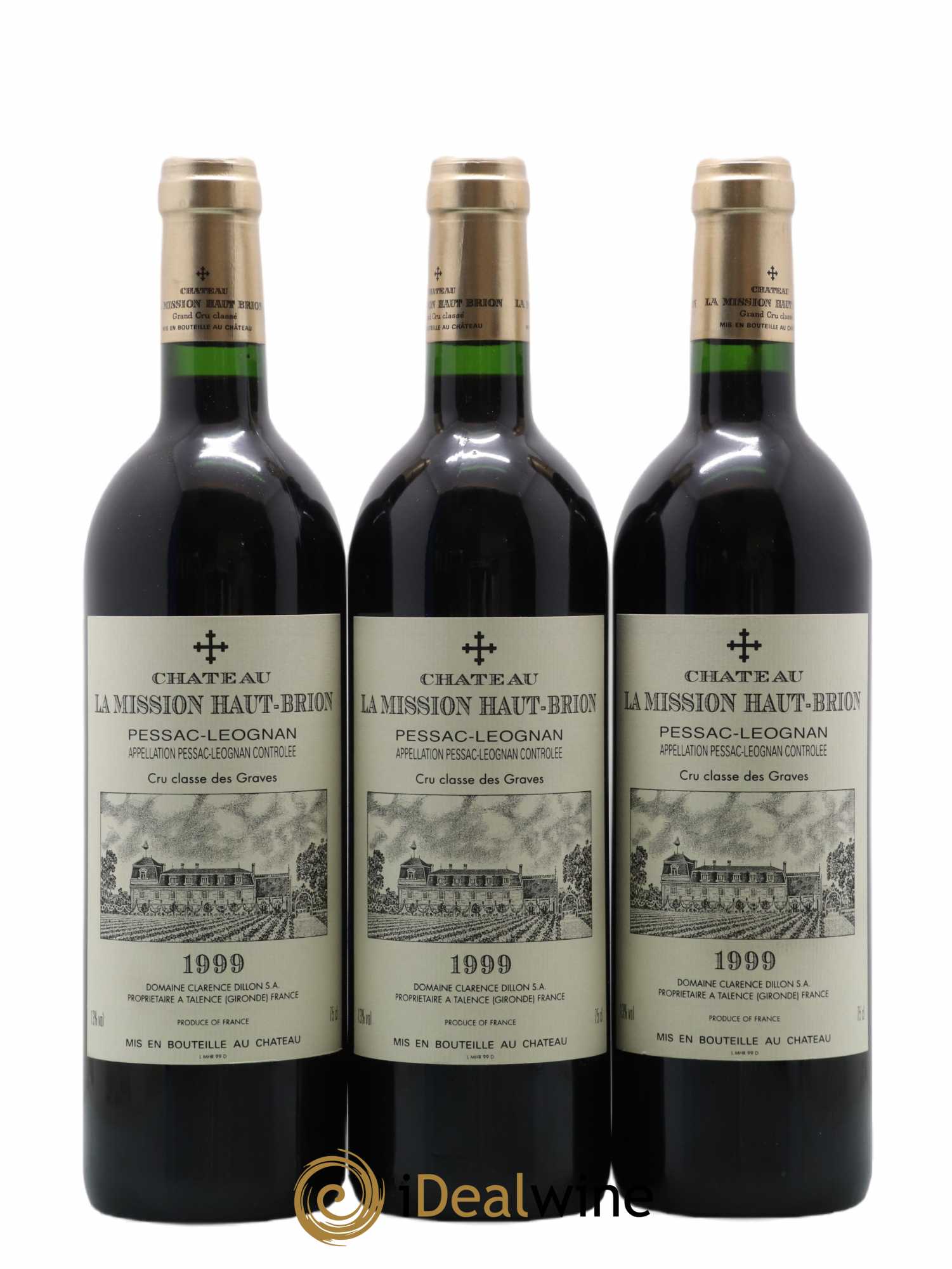 Château la Mission Haut-Brion Cru Classé de Graves 1999 - Lot of 12 bottles - 1