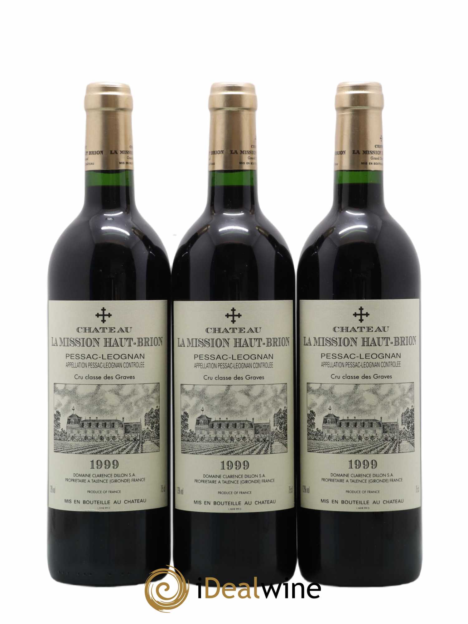 Château la Mission Haut-Brion Cru Classé de Graves 1999 - Lot of 12 bottles - 2