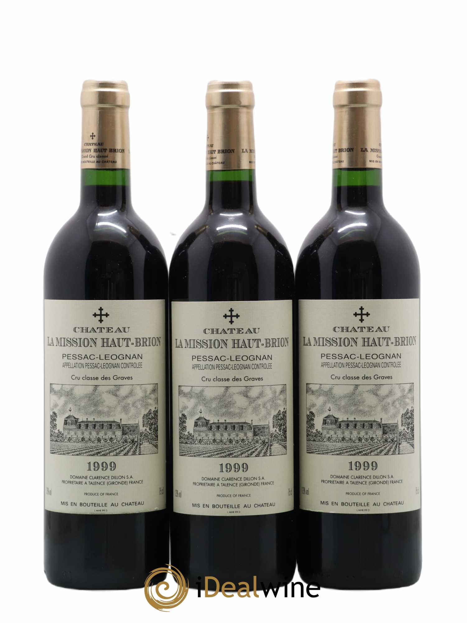Château la Mission Haut-Brion Cru Classé de Graves 1999 - Lot of 12 bottles - 3