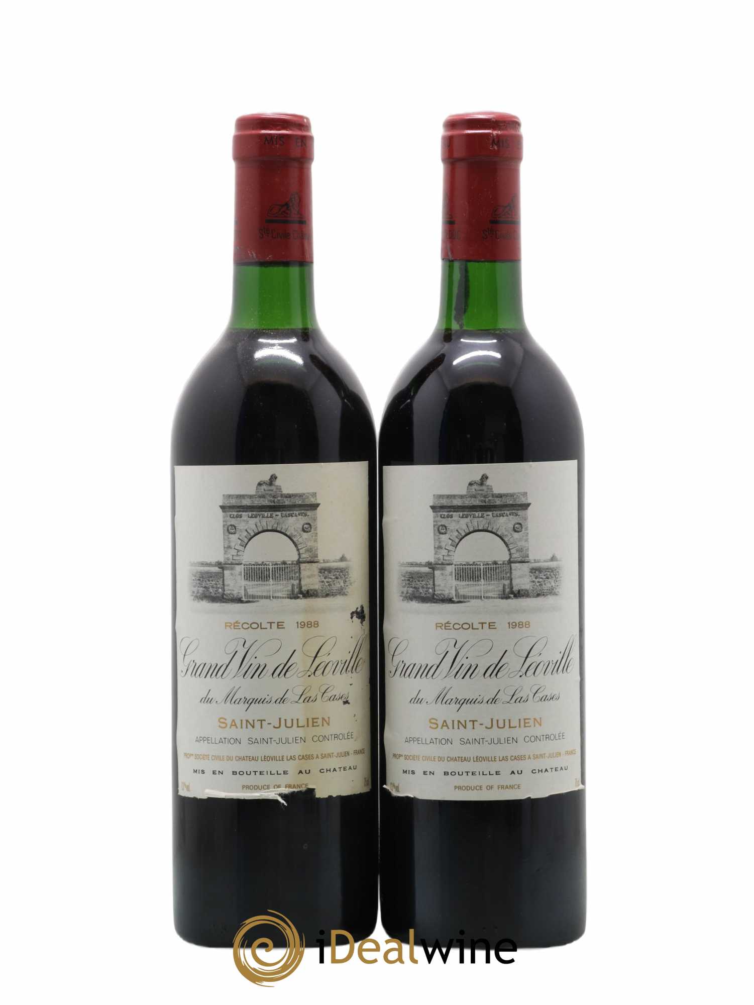 Château Léoville Las Cases 2ème Grand Cru Classé 1988 - Lot de 2 bouteilles - 0