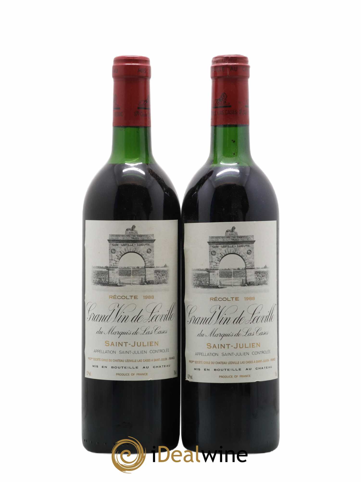 Château Léoville Las Cases 2ème Grand Cru Classé 1988 - Lot de 2 bouteilles - 0